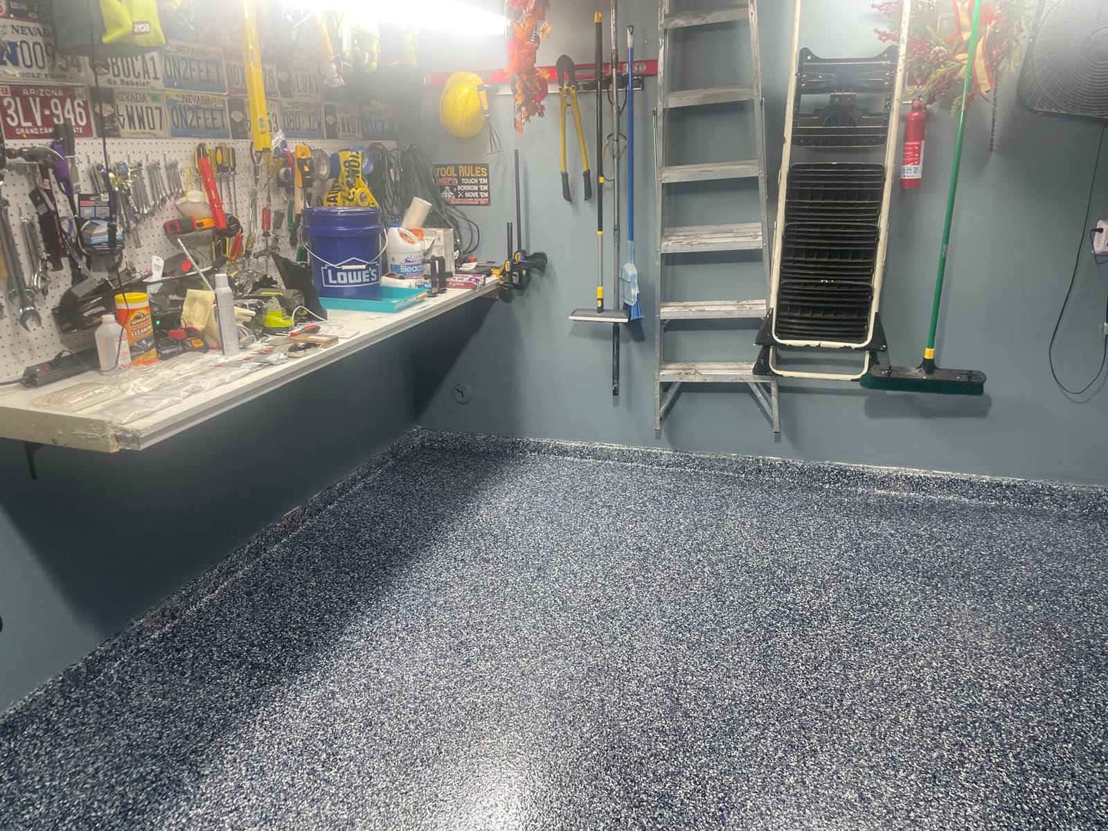 Clear Floor Epoxy Resin for Garages, Basements, Warehouses, Retail Stores and More | Highly Durable | Resistant to Scratches, Spills, and Stains | 3 Gallon Kit | 11.4 L customer photo 1