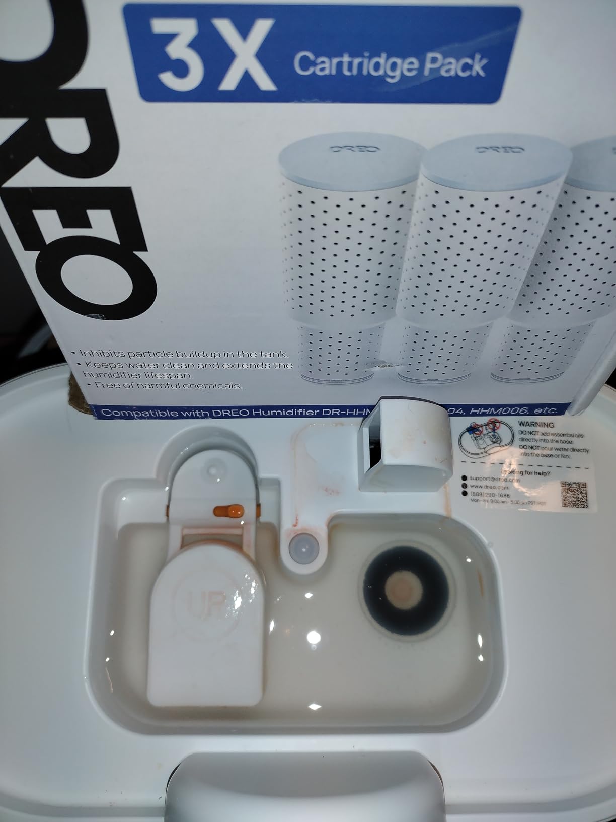 DREO 4L Humidifiers for Bedroom, 36H Runtime, 28 dB Quiet, HM311 | Easy to Refill & Clean, BPA-Free, Nightlight, Supersized Air Humidifiers for Large Room, Baby Nurseries, Plants, Indoor customer photo 1