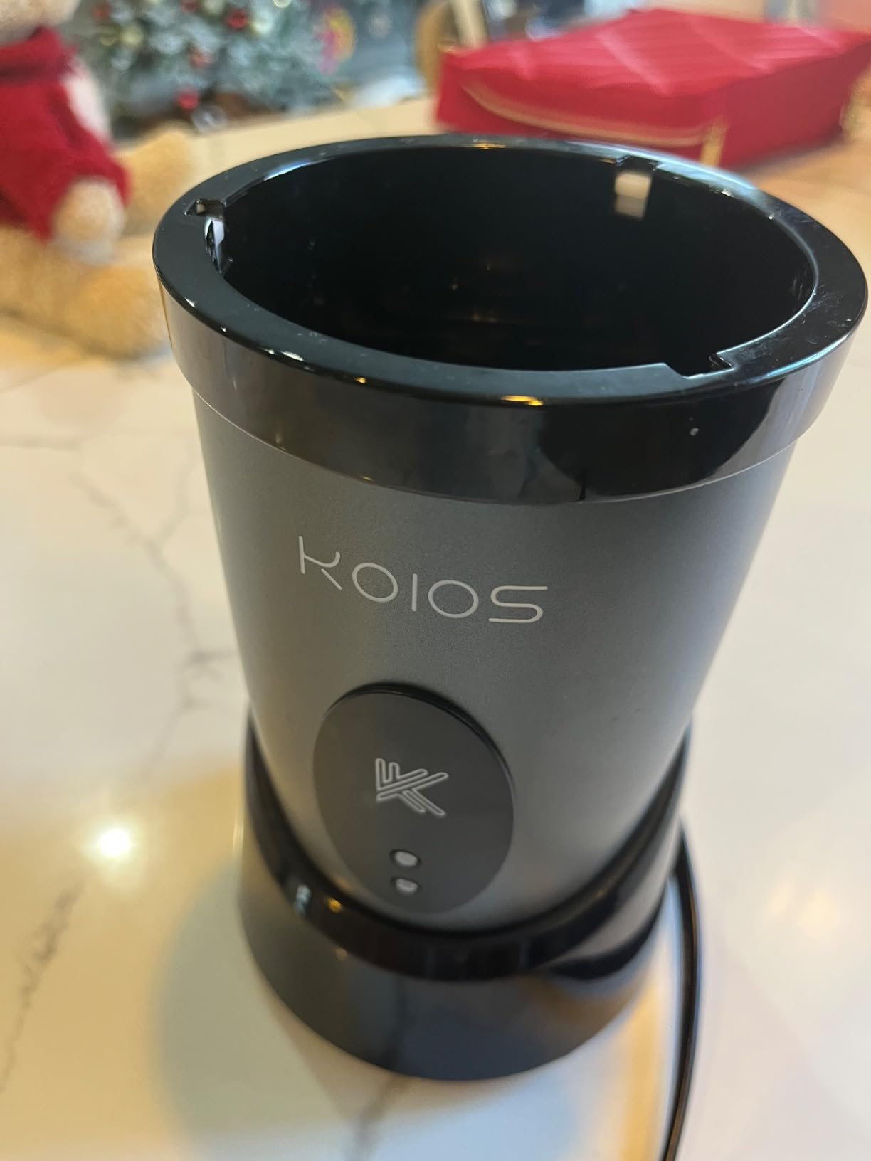 KOIOS Smoothie Blender Kitchen, 900W Personal Blenders with 3 To-Go Cups | (2) 23oz & 16oz Cups, Blend Smoothies Shakes Juices Frozen Drinks, Dishwasher Safe Part, Twist-Lock, 14Pcs, Recipe, Grey Blue customer photo 1