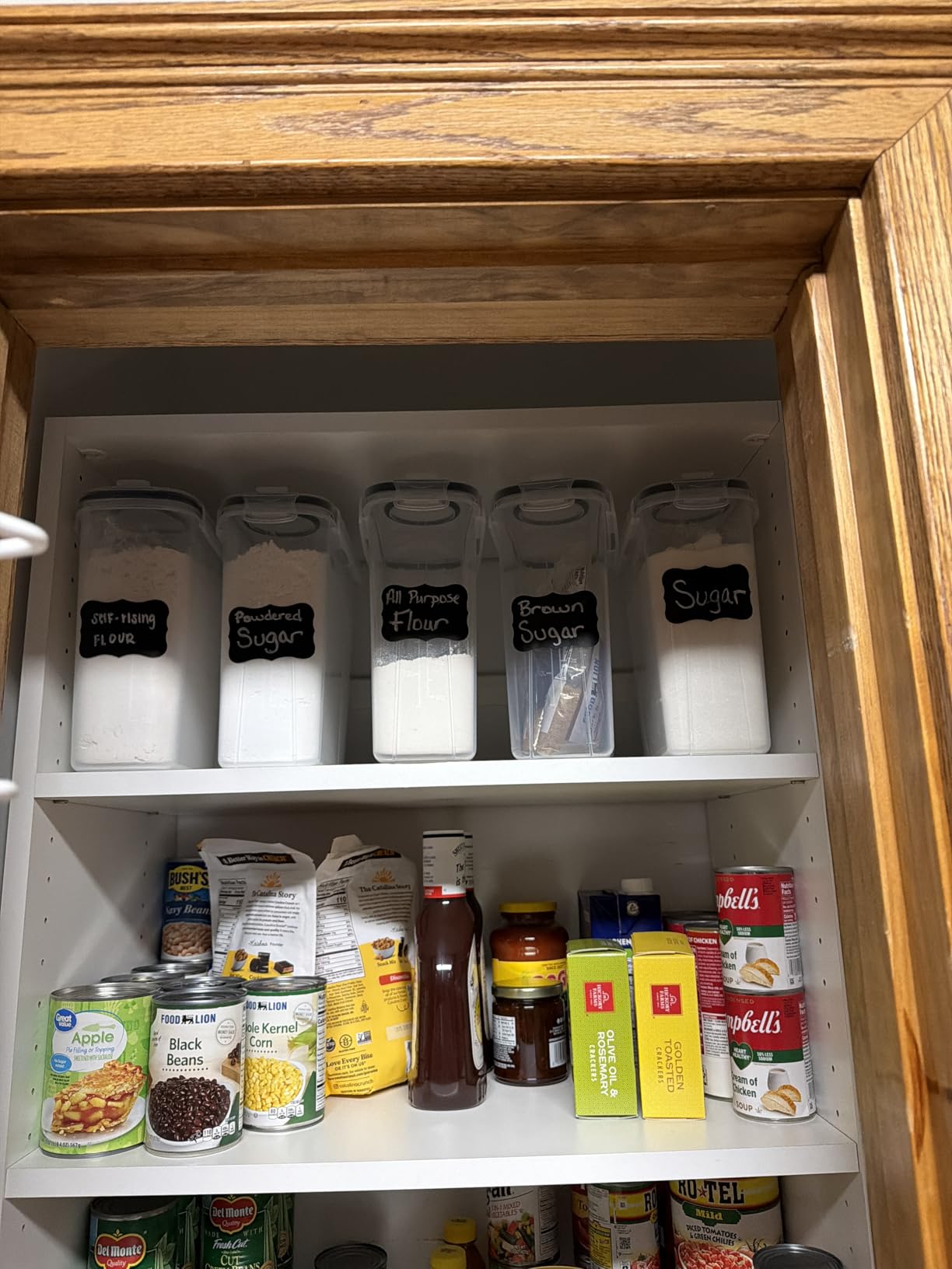 Skroam 4PCS Cereal Containers Storage [4L/135.2 oz], Airtight Food Storage Containers with Pour Spout for Kitchen & Pantry Organization Storage, Plastic Cereal Dispensers, Measuring Cup & 20 Labels customer photo 2