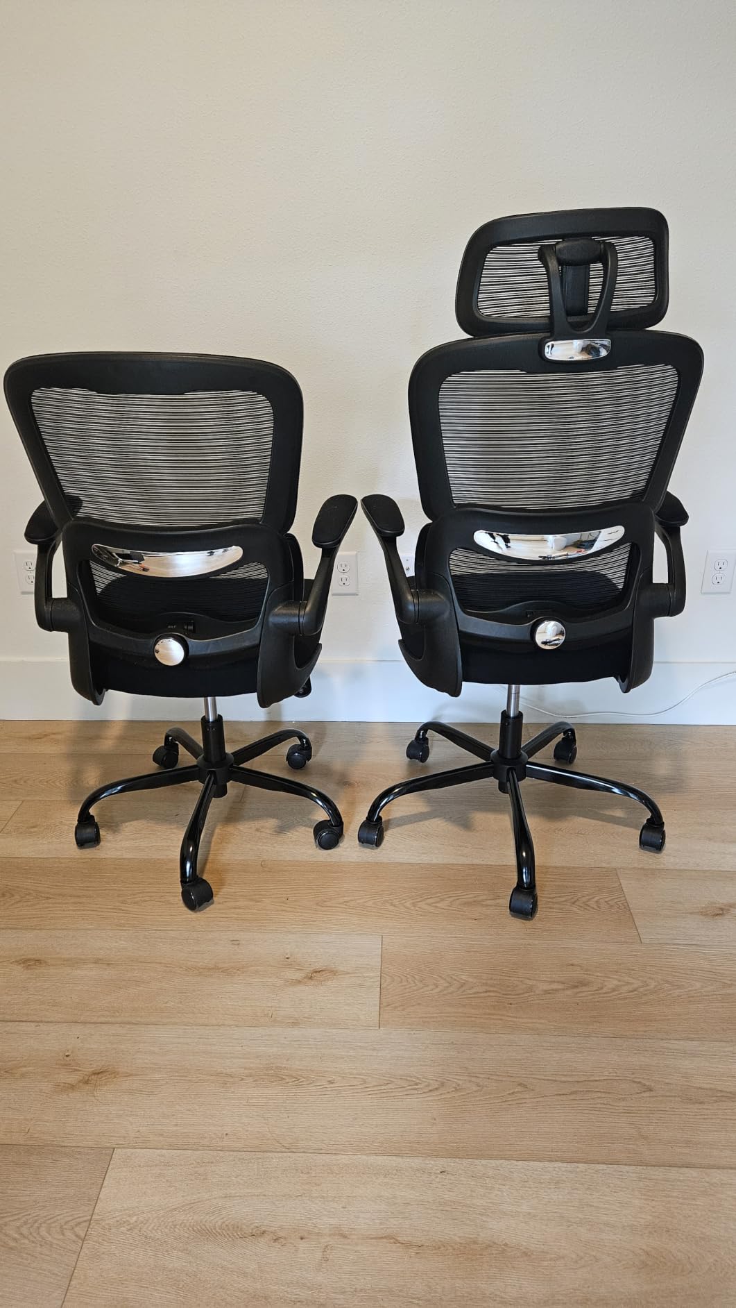 TRALT Office Chair Ergonomic Desk Chair - Gaming Chair with Lumbar Support | 330 LBS Home Office Desk Chairs with Headrest, Reading Chair with Flip-up Armrests, Comfortable Computer Chairs Black customer photo 2