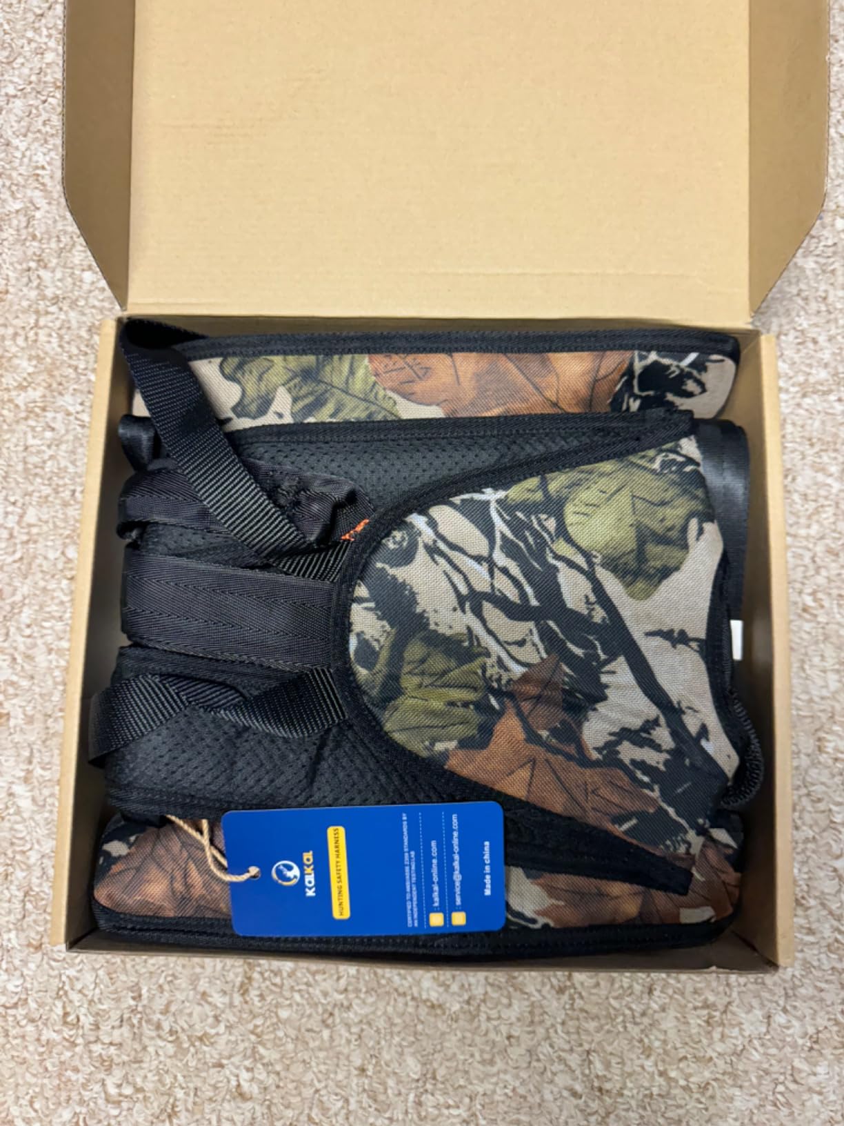 Kalkal Tree Stand Harness, Hunter Safety System with Whistle Aid, Adjustable Lightweight Hunting Harness for Hunting M/L/XL customer photo 2