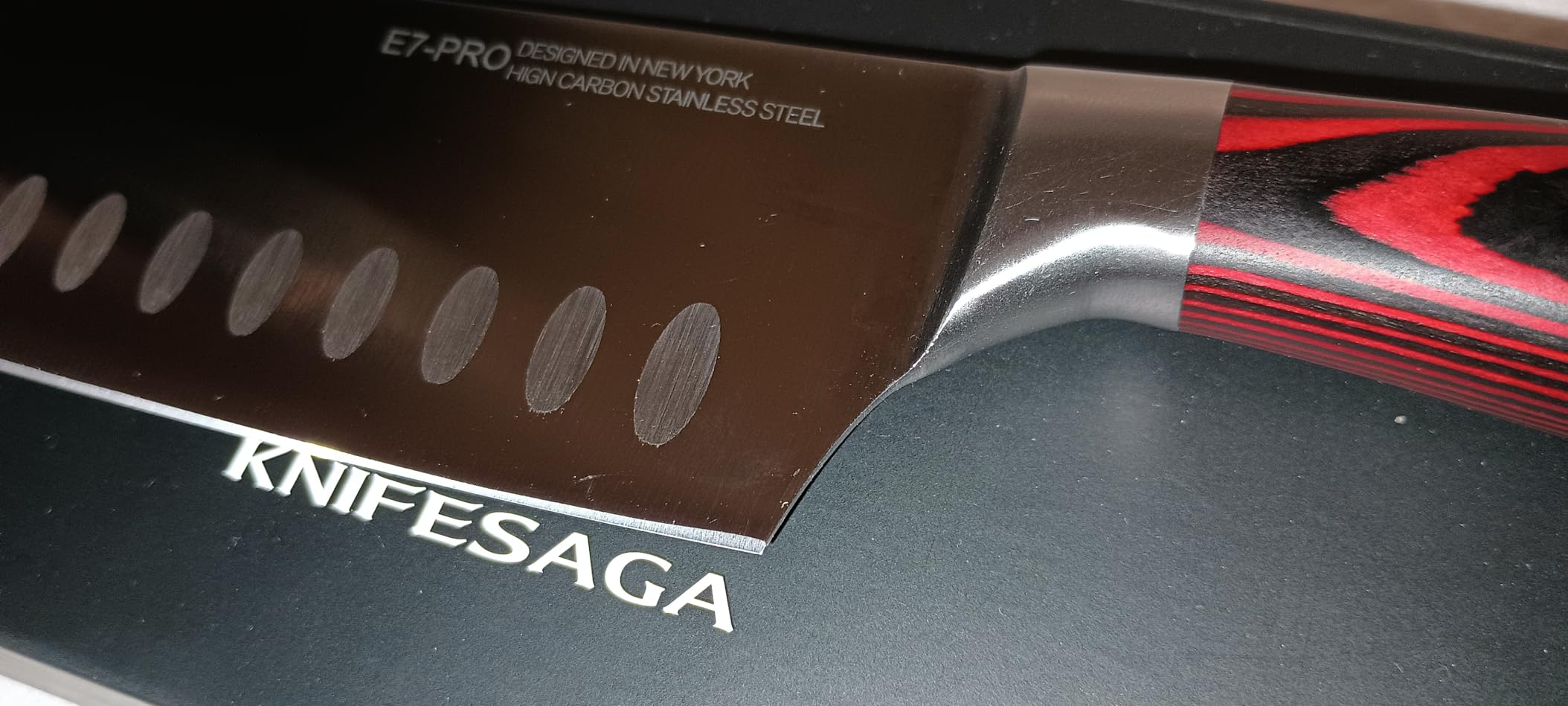 KnifeSaga Japanese Nakiri Chef Knife 7 Inch, Razor Sharp, Professional | Innovative Steel, High Carbon Stainless, Enduring Sharpness, Ergonomic Handle, Gift Box customer photo 1
