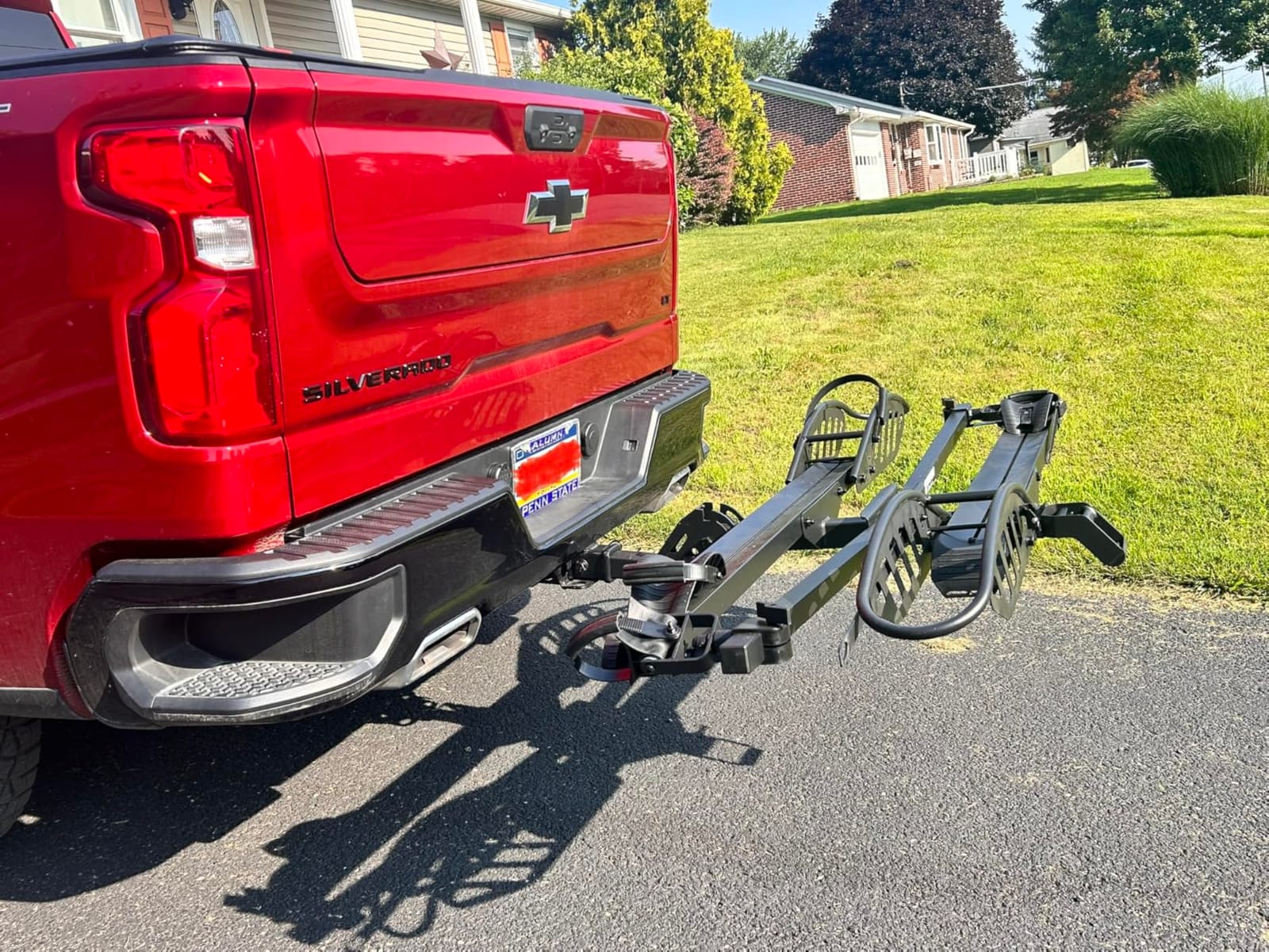 Young Electric Ebike Rack with Ramp 200 lbs 2-Bike Rack Hitch Mount customer photo 1