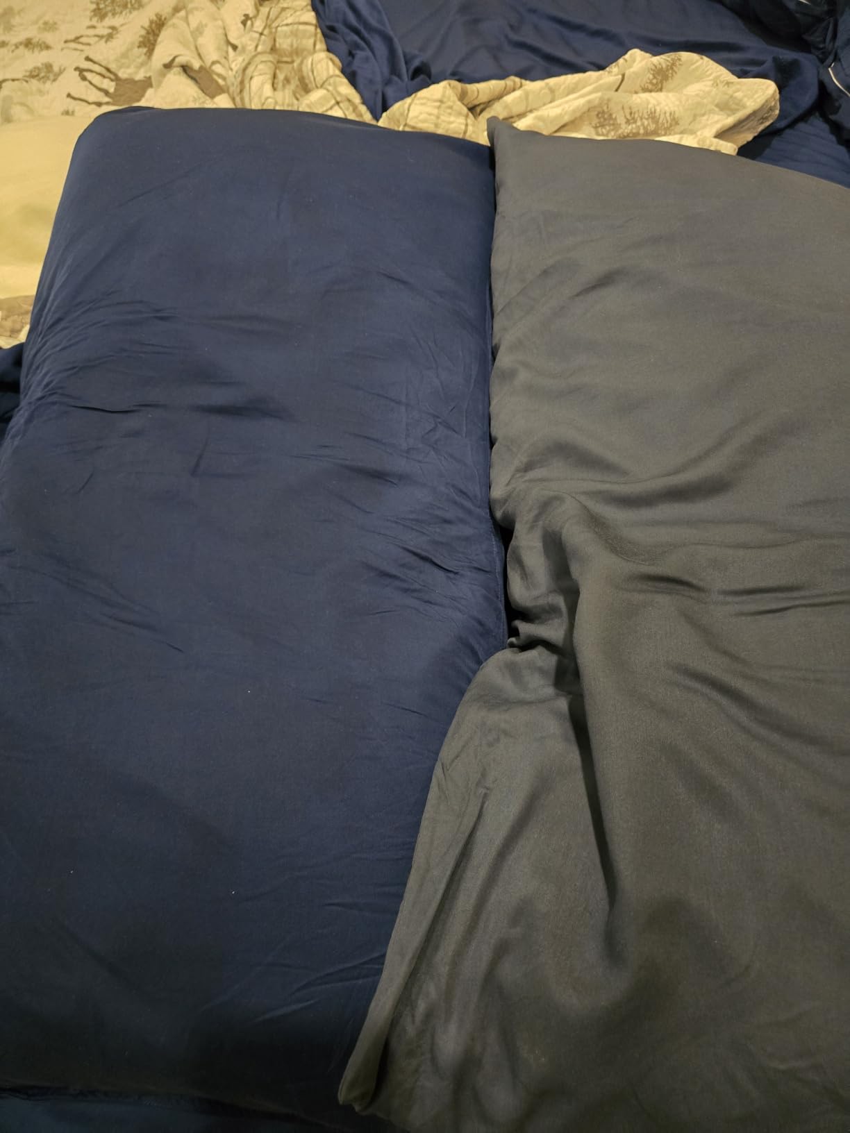 Kickoff Viscose Bamboo Sheets King Size 4-pc 100% Organic Bamboo Viscose Bed Cooling Sheets King Size Set Cool Bedding for hot Sleepers Sheet Set - Gift Ready Packaging (Dark Grey,K) customer photo 2