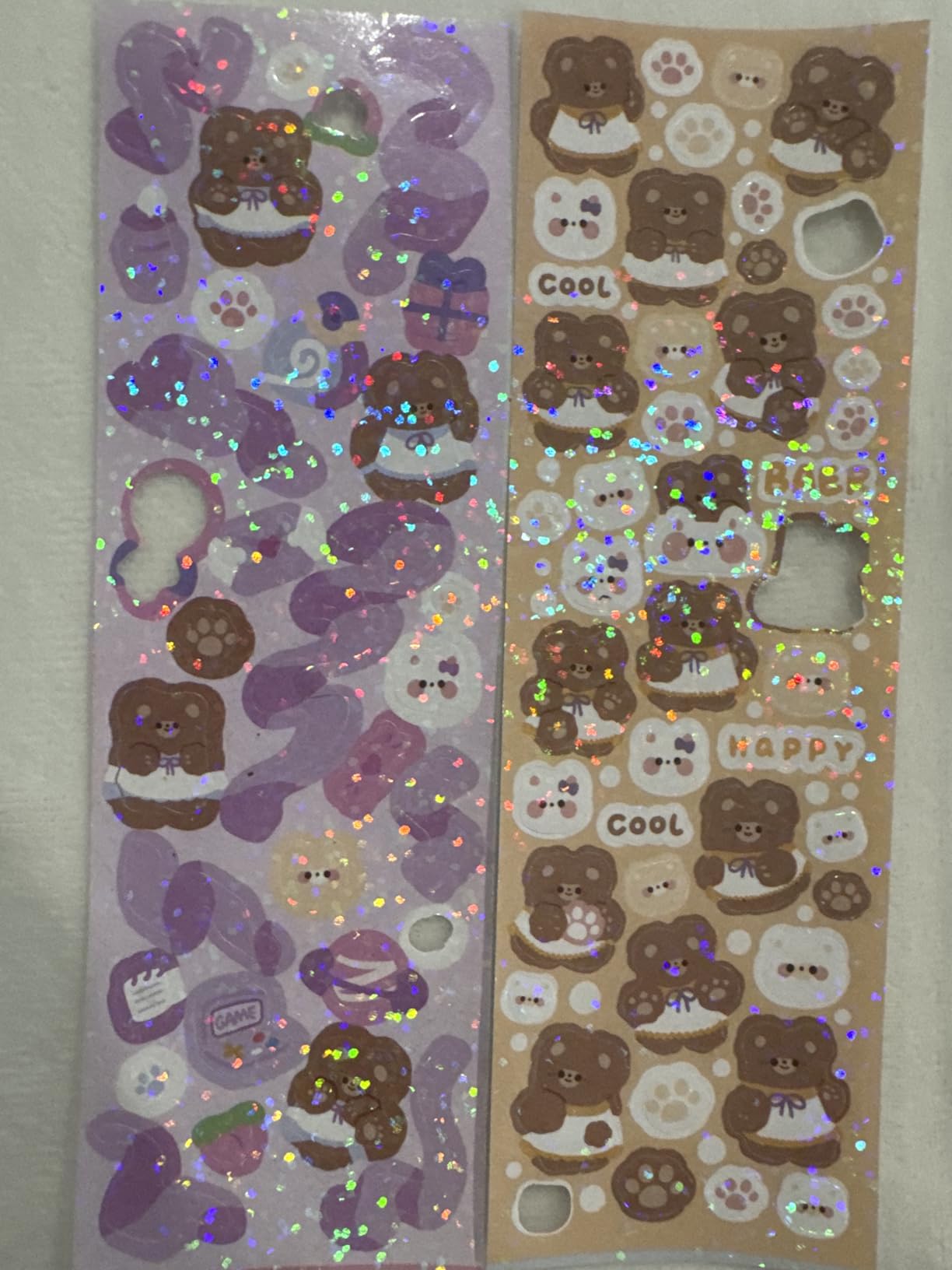 Kpop Photocard Binder with 6 Stickers Sheet & 50 Shinning Protective Card Sleeves Kpop Photocard Holder Book, A5 Binder Photocard Album 25 Inner Pages with 200 Pockets 6 Ring (Pink) customer photo 2