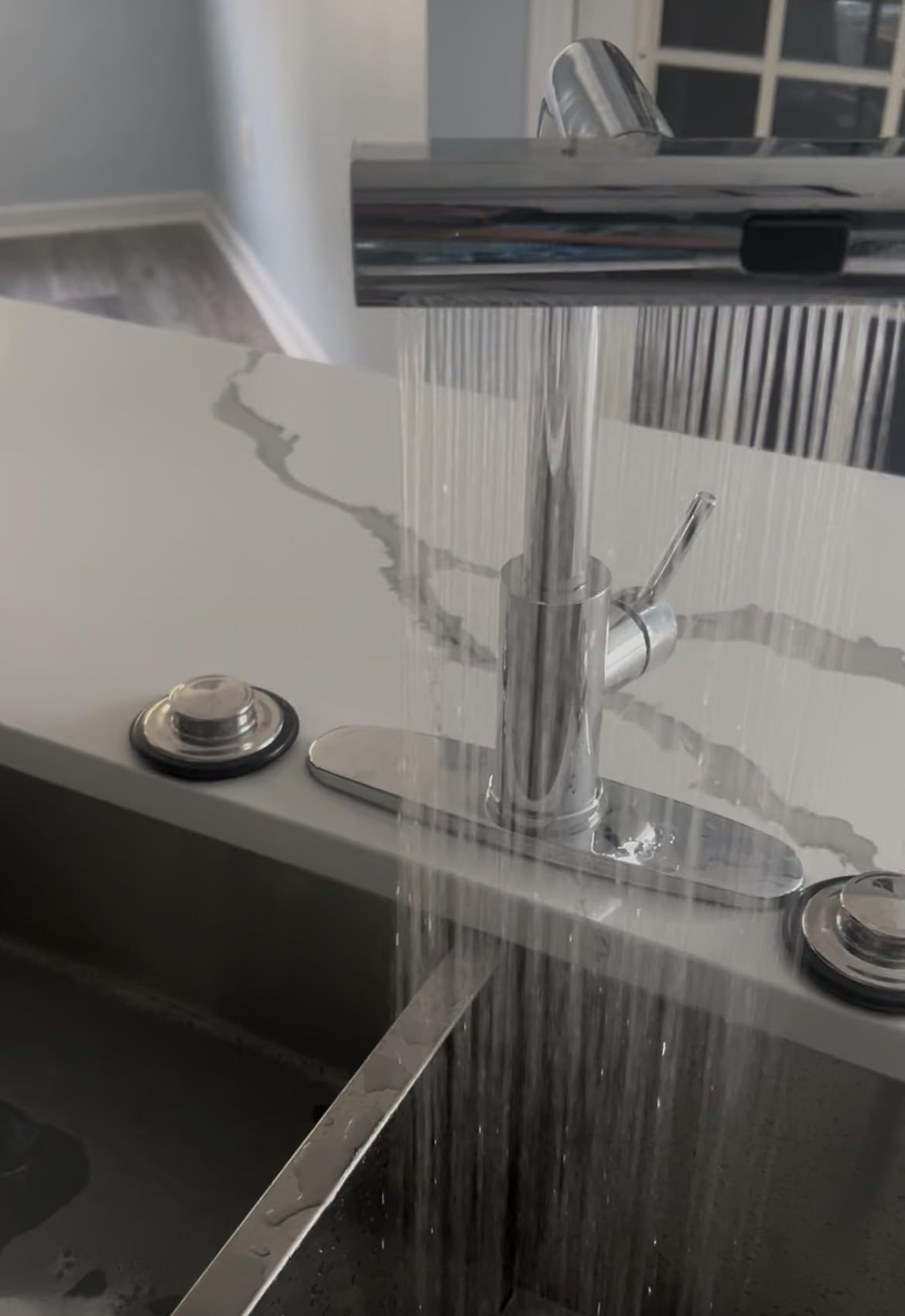 AVSIILE Kitchen Faucets with Pull Down Sprayer & Soap Dispenser, Brushed customer photo 1