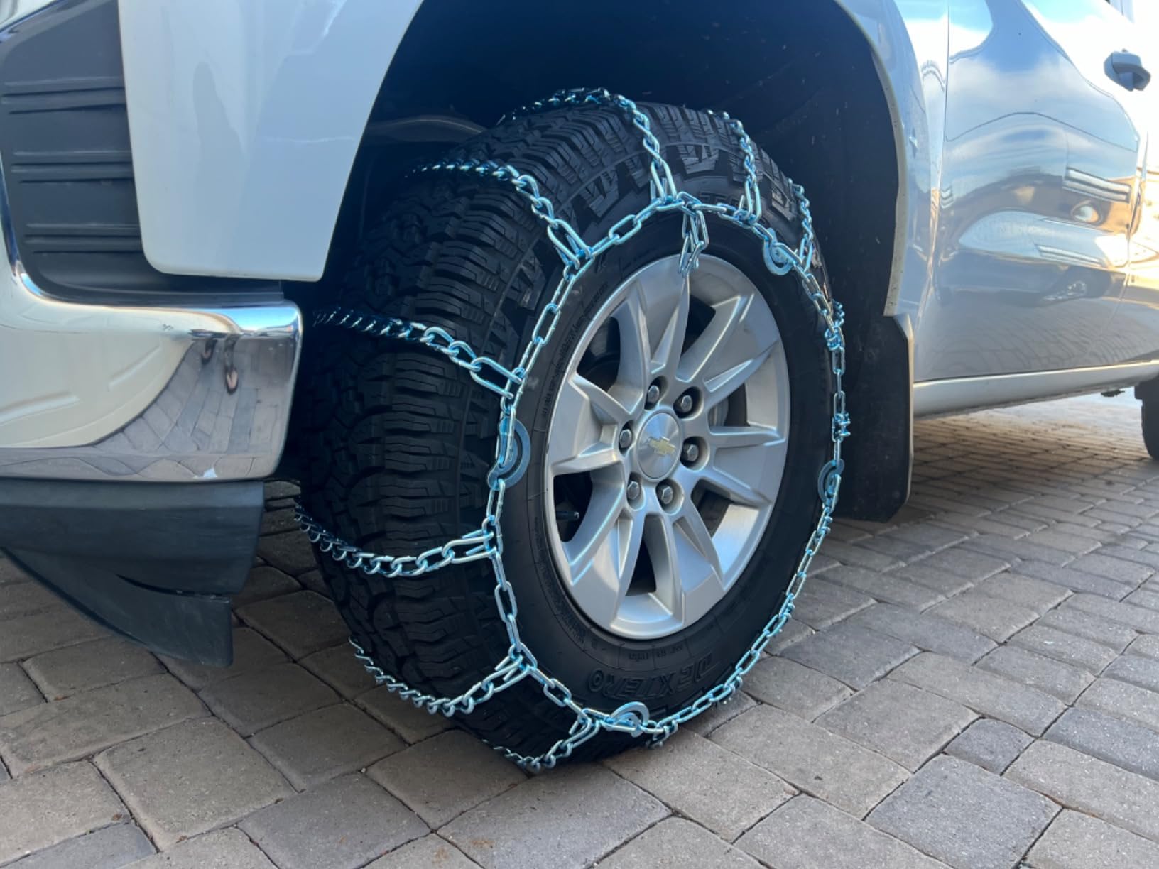 SCITOO QG2228CAM Snow Chains for Passenger Car,Pickup,Trucks,SUV - Set of 2 customer photo 1