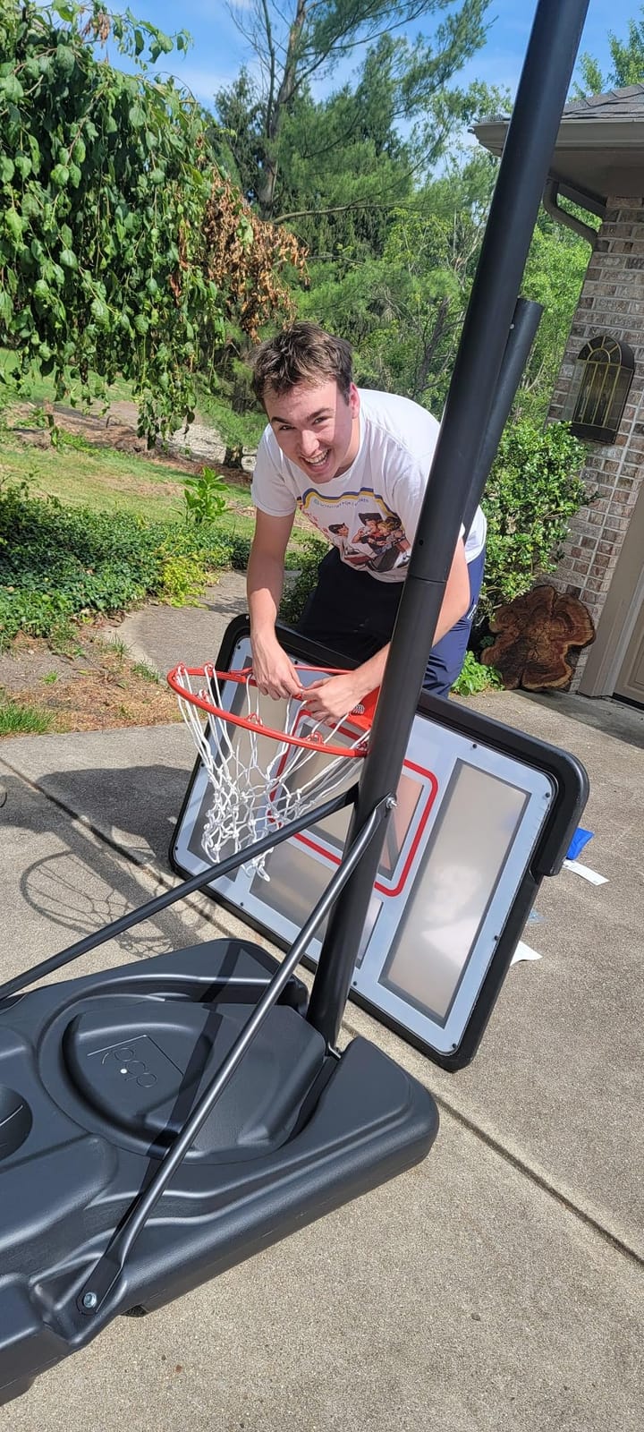 Best Choice Products 10ft Regulation Basketball Hoop, Height Adjustable Outdoor Goal w/Shock Absorbent Rim, Base Gel, 2 Wheels customer photo 1