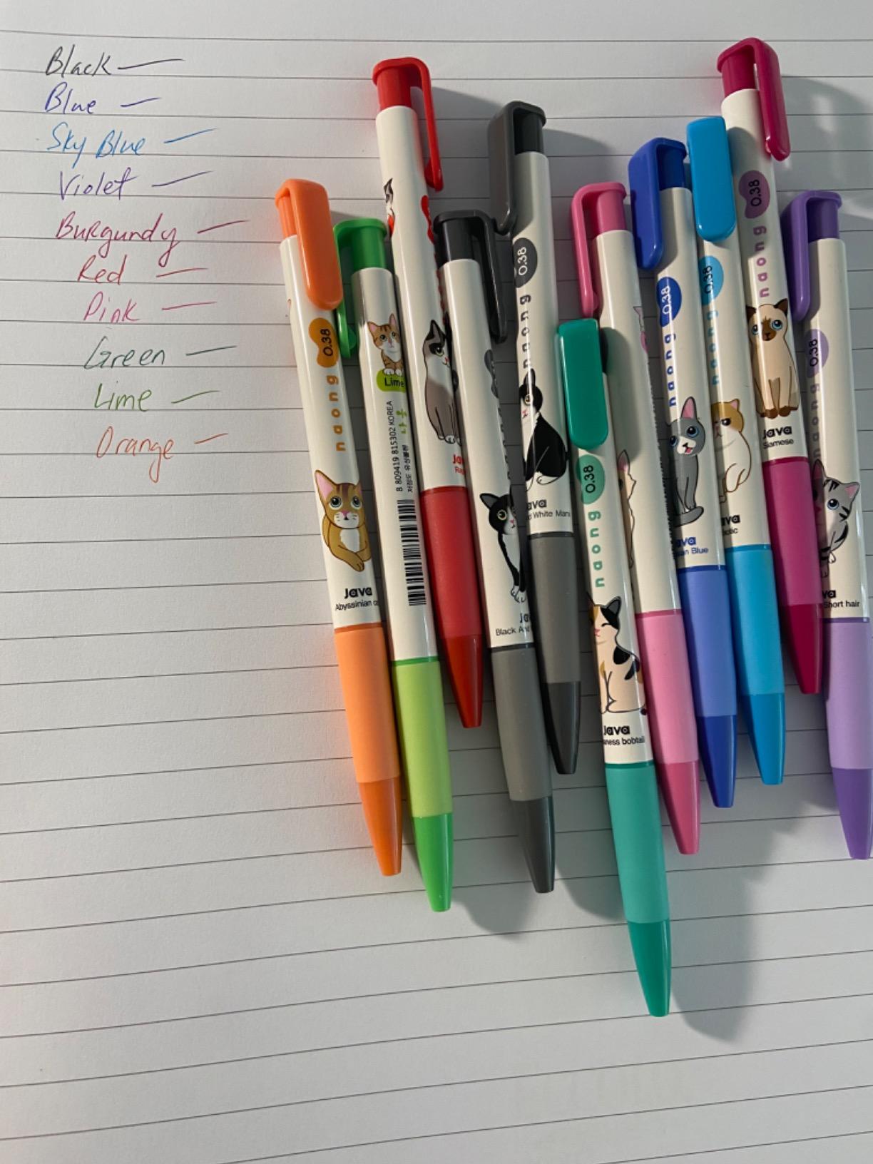 JVPEN Zium 3-Color Erasable Gel Pen - 0.5mm Fine Tip, Refillable Multi Pen with Smooth Heat-Erase Ink - Korean Stationery for School, Office, Journaling - Assorted Barrels, 4-Pack customer photo 2