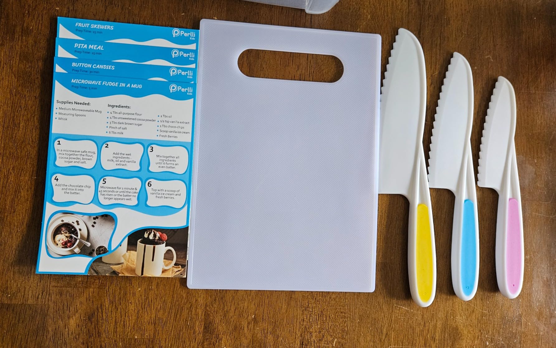 PERLLI Kids Real Cooking and Baking Supplies Gift Set with Case (Blue) customer photo 2