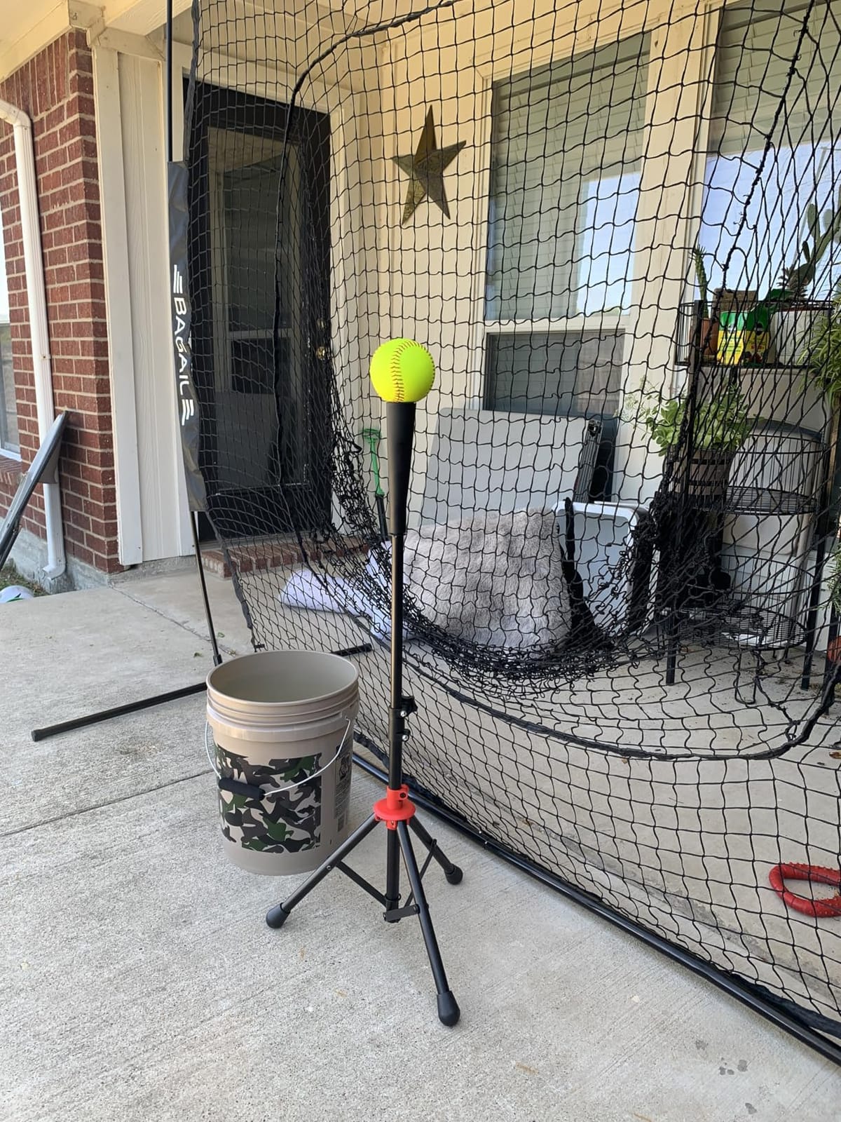 BAGAIL 7x7 ft Baseball & Softball Training Net customer photo 2