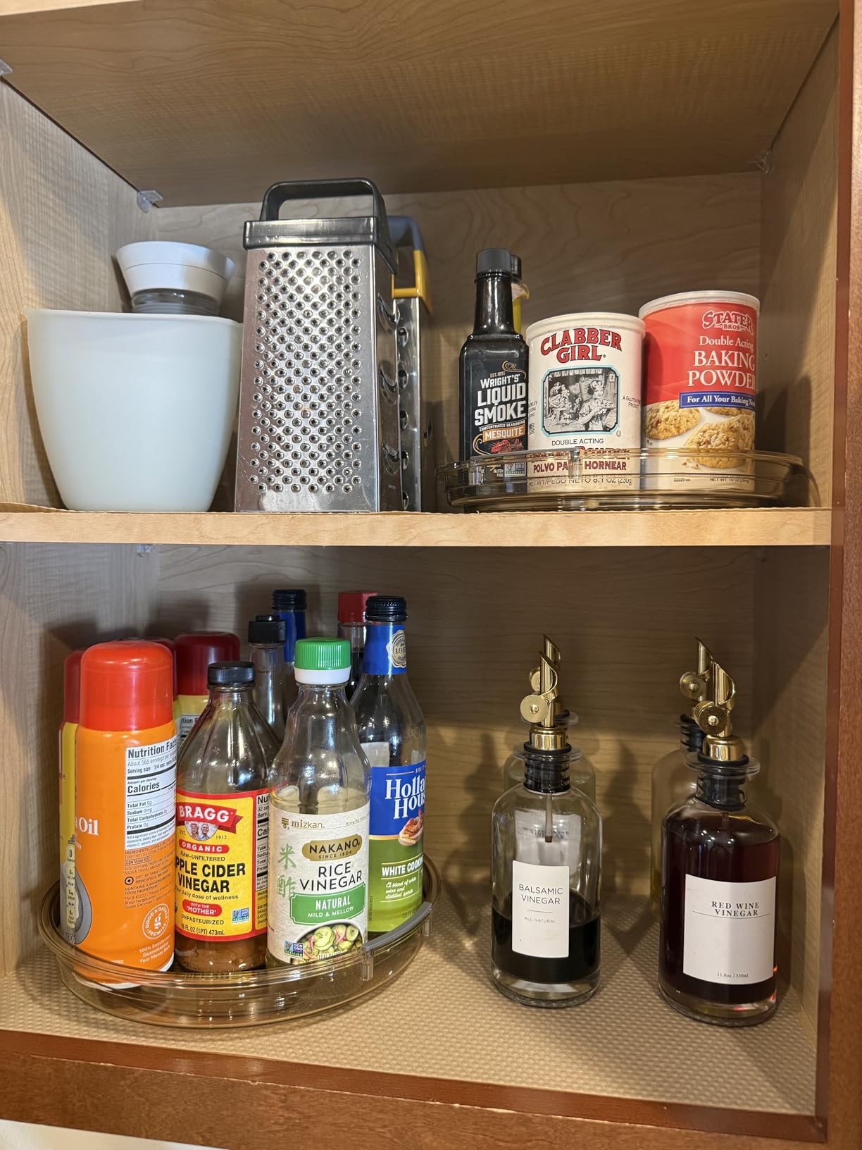 LAMU 3 Pack Lazy Susan Organizer Turntable for Cabinet, 9.25'' 10.6'' 12'' | Pantry Organizers and Storage, Rotating Condiment Organizer Spice Organization, For Kitchen, Table Top, Fridge, Countertop customer photo 2