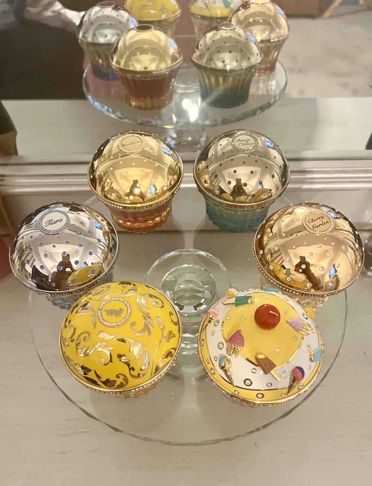 Uten Crystal Glass Cake Stand 11