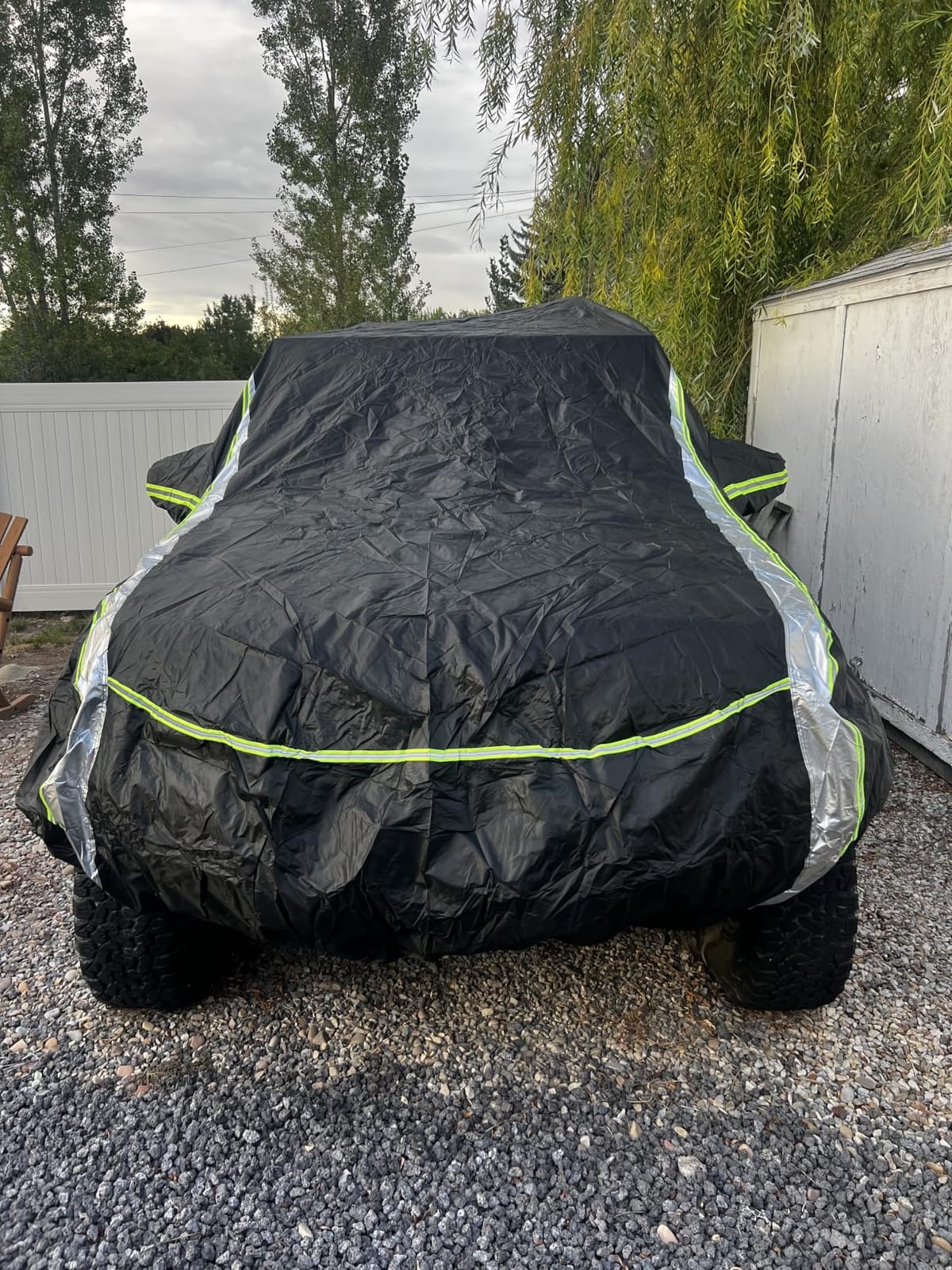 Cartist 420D Car Cover for Ford Explorer 2002–2026 2027, All Weather Waterproof Car Covers for Explorer Accessories with Zipper Door & Night Reflective Strips, Sun Rain Snow Dust UV Protection customer photo 1