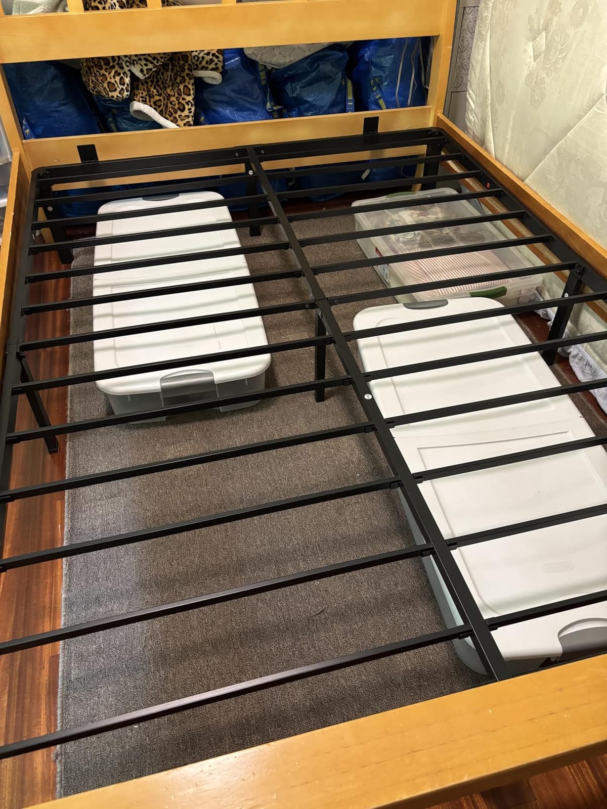 ROIL 12 Inch King Bed Frame with Rounded Corner & 4 Mattress Baffles customer photo 1
