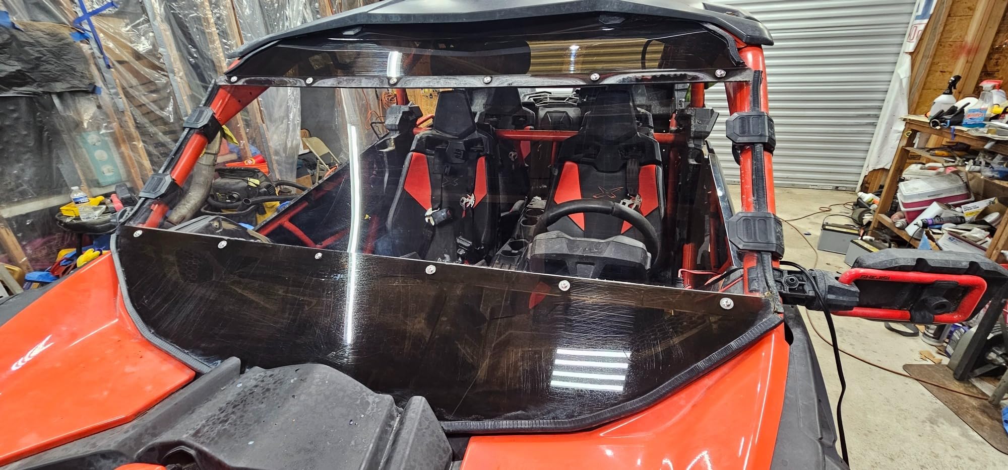 A & UTV PRO Front Vented Windshield for 2024 2025 2026 Polaris RZR XP 1000 / XP 4 1000, Scratch Resistant Window with Adjustable Vents, Hard-Coated PC for 2024 RZR 1000 XP Accessories, UTV Windshield customer photo 1