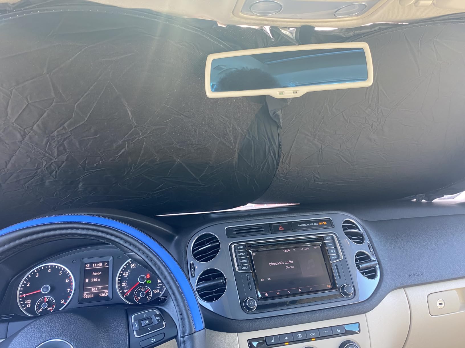 Autovir SUV Sunshade Windshield Foldable, 280T Visor Shade, SUV Accessories customer photo 2