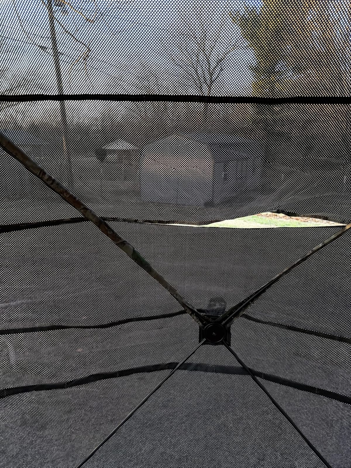 FUNHORUN Hunting Blind with Floor Mat, 360 See Through Ground Blind, Pop Up customer photo 2