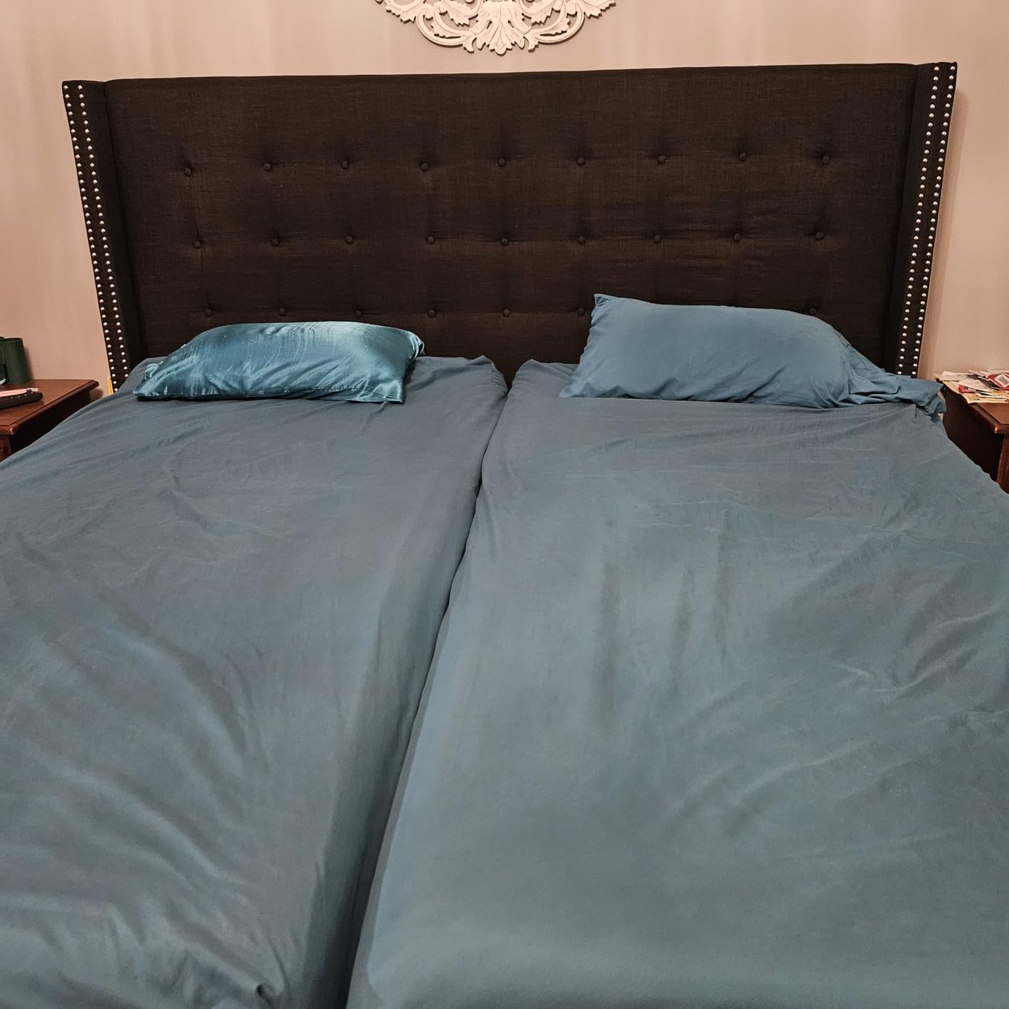 Celestial Aurora Adjustable Bed Base (Frame) + 12 inch Gel Memory Foam Mattress (Medium Soft), Easy Assembly, Head and Foot Lift, Zero Gravity, Memory Positions, CertiPUR-US Bed - Split King customer photo 2