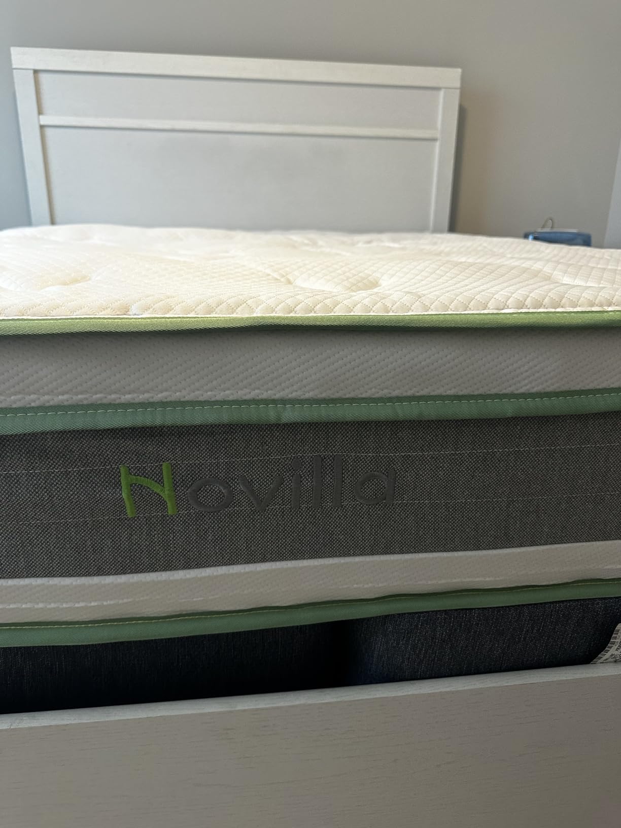 Novilla Queen Mattress, 12 Inch Hybrid Mattress Queen with Comfort Foam | Innerspring Pillow Top Mattresses in a Box, Pressure & Pain Relief, Soft Feel but Supportive, CertiPUR-US customer photo 1