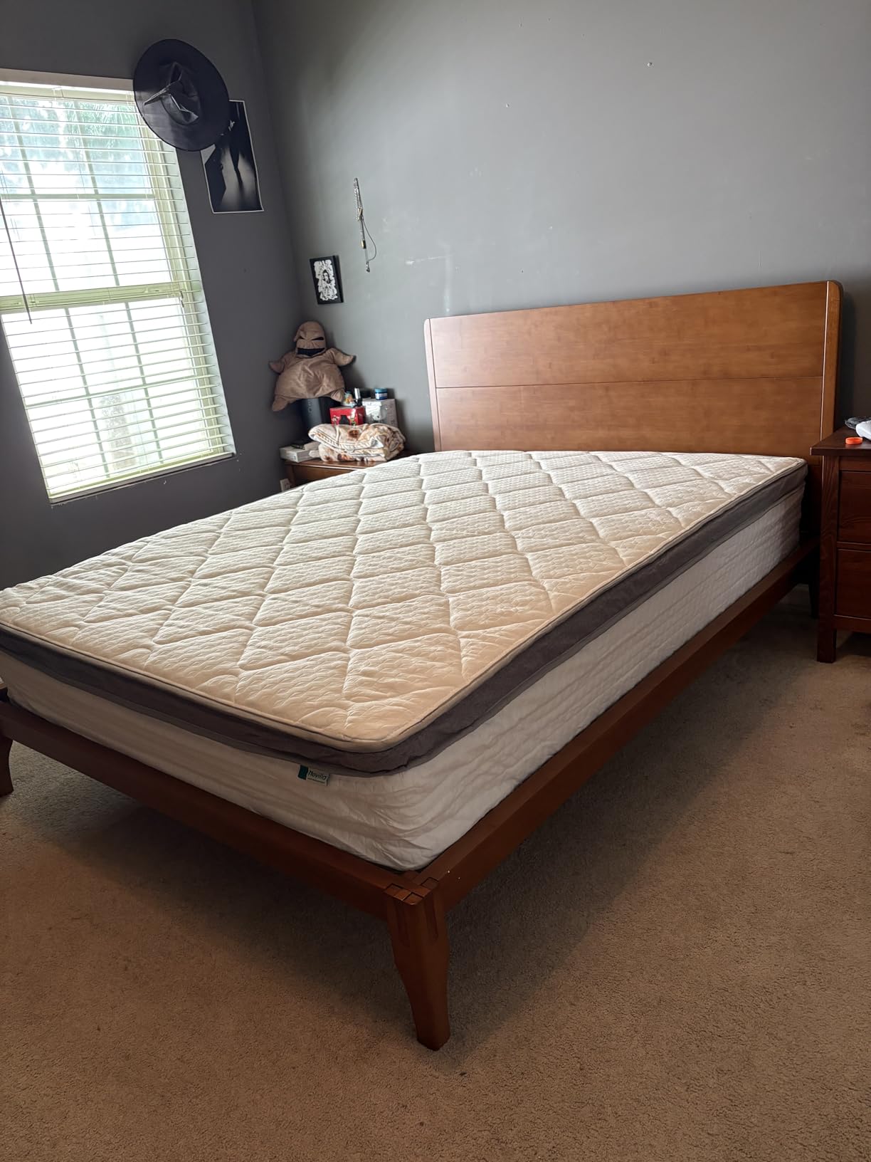 Novilla Queen Mattress, 12 Inch Hybrid Mattress Queen with Comfort Foam | Innerspring Pillow Top Mattresses in a Box, Pressure & Pain Relief, Soft Feel but Supportive, CertiPUR-US customer photo 2