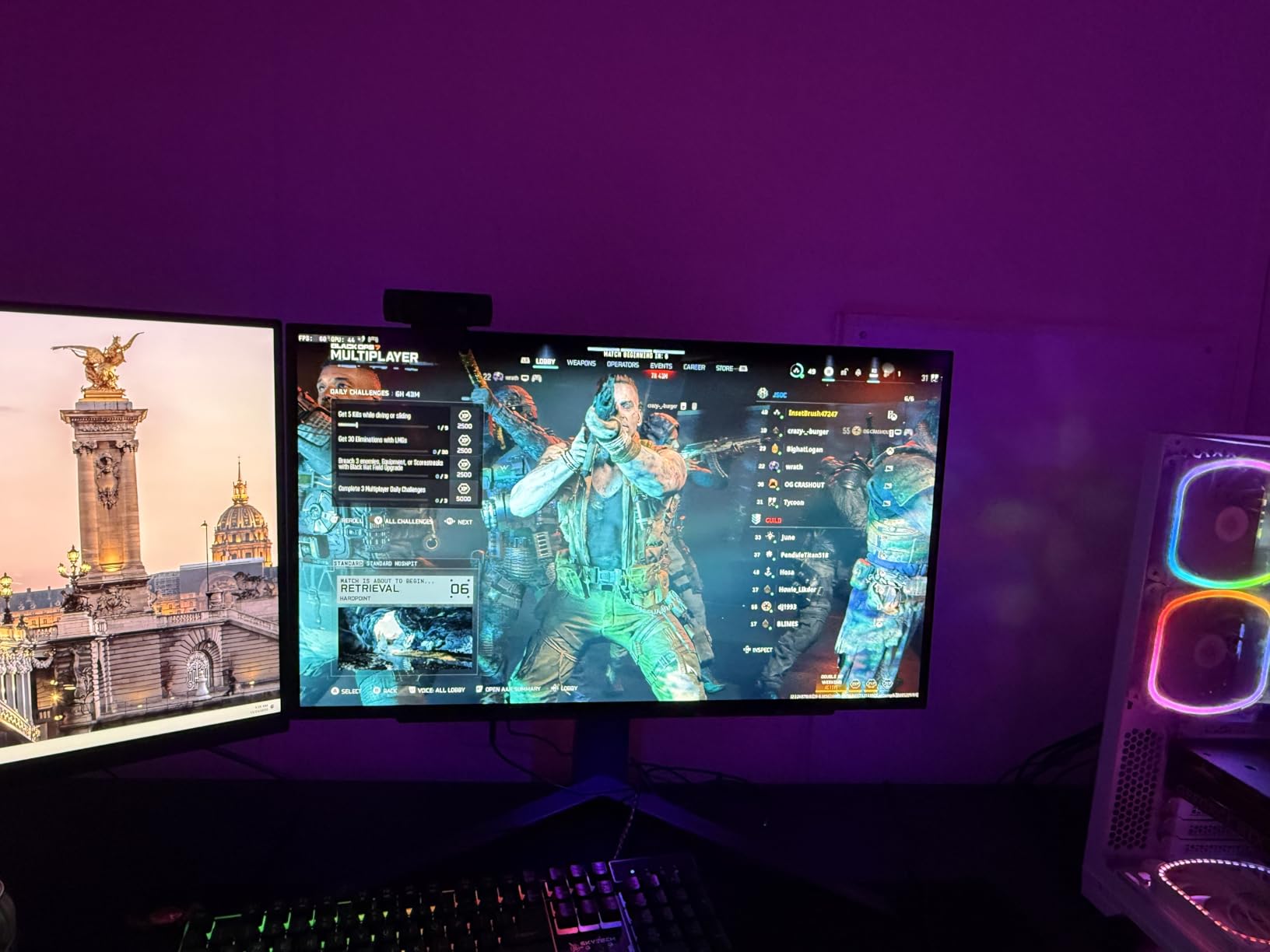LG 27GS95QE 27-inch Ultragear OLED Gaming Monitor QHD 1440p 240Hz 0.03ms DisplayHDR True Black 400 AMD FreeSync Premium Pro NVIDIA G-Sync HDMI 2.1 DisplayPort Tilt/Height/Swivel Stand Black customer photo 2