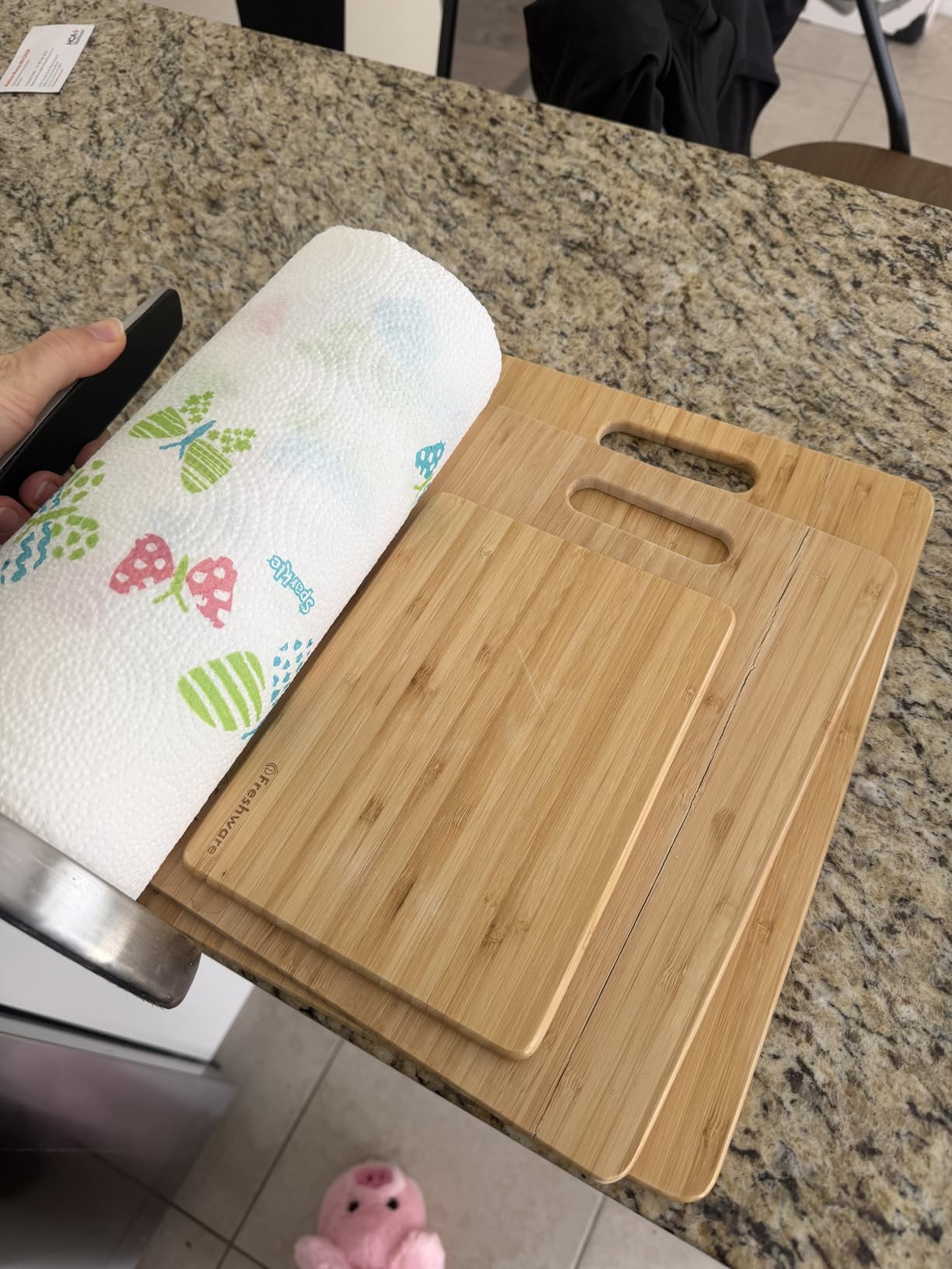 Freshware 24 Inch 3XL Bamboo Cutting Boards for Kitchen, Stove Top Butcher Block, Extra Large Wooden Carving Board for Meat, Veggies, Charcuterie Board with Deep Juice Grooves (3XL, 24x18