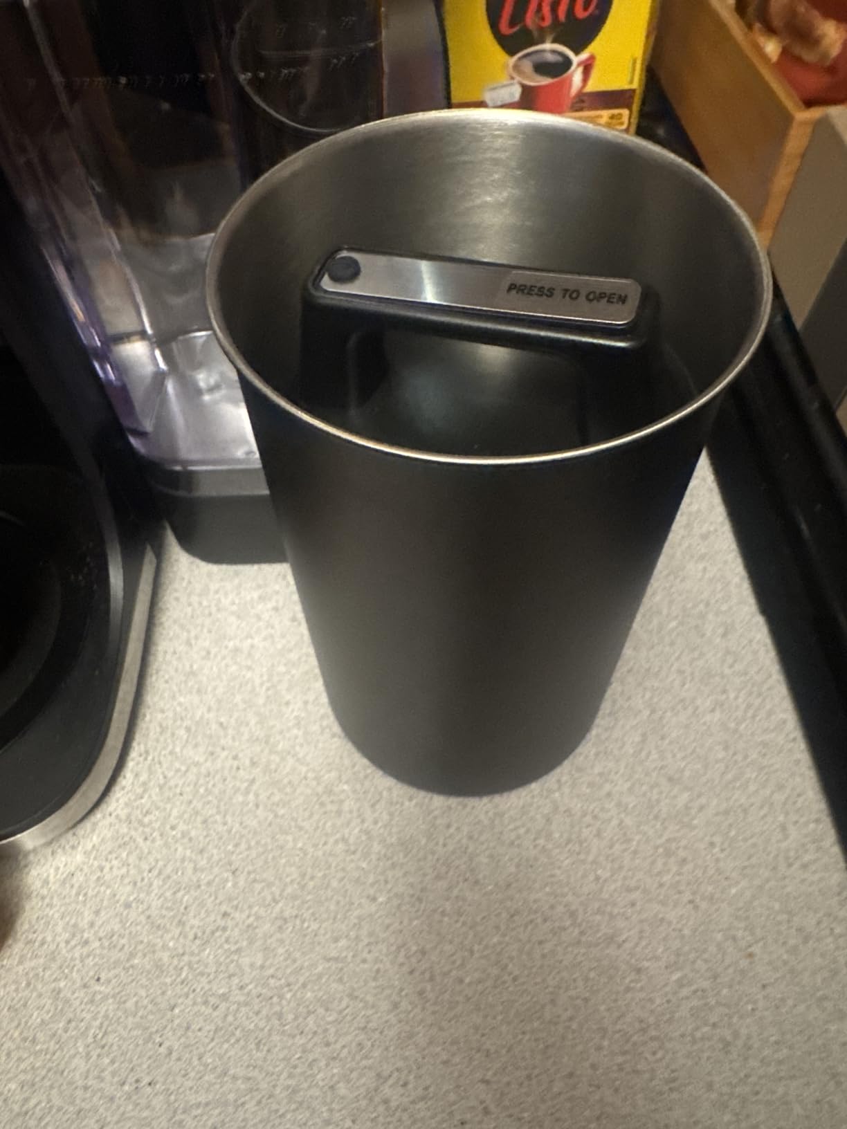 KIVY Vacuum Coffee Canister - Push Lid Preserves Coffee Aroma & Oil customer photo 2