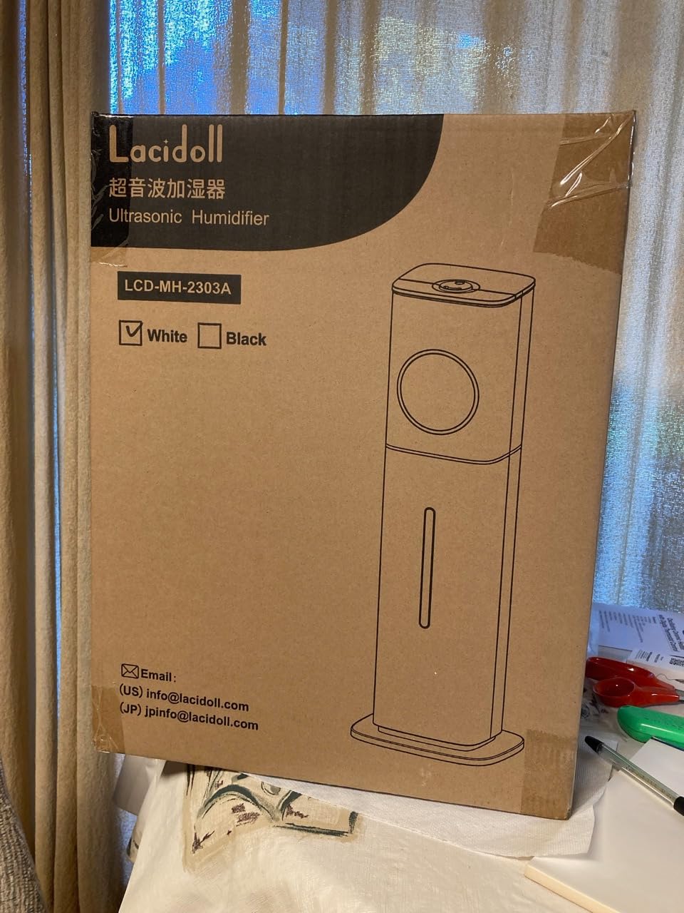 Lacidoll 8L Large Humidifier for Bedroom Large Room Home 800 sq ft, Black customer photo 1