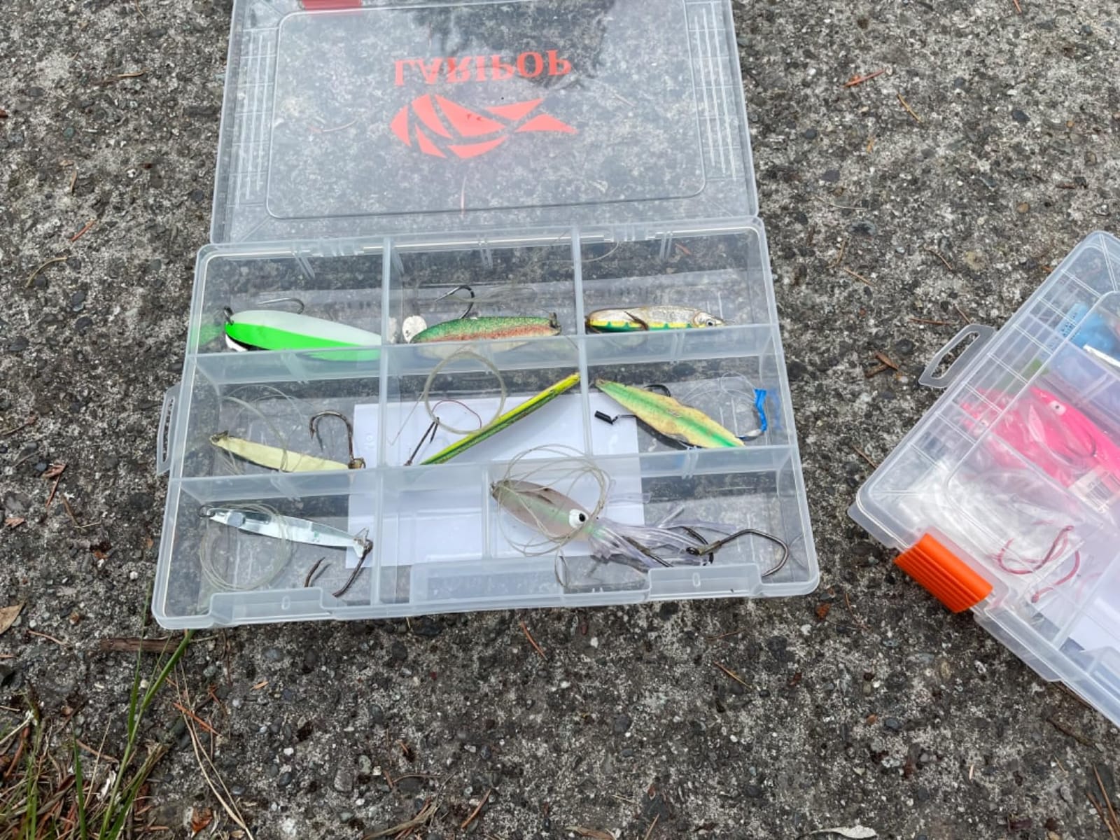 LARIPOP 4-Pack 3600 Fishing Tackle Boxes, Clear Plastic Storage Trays with Adjustable Dividers, Organizer for Lures, Hooks, Sinkers, Jigs & Fishing Accessories customer photo 1