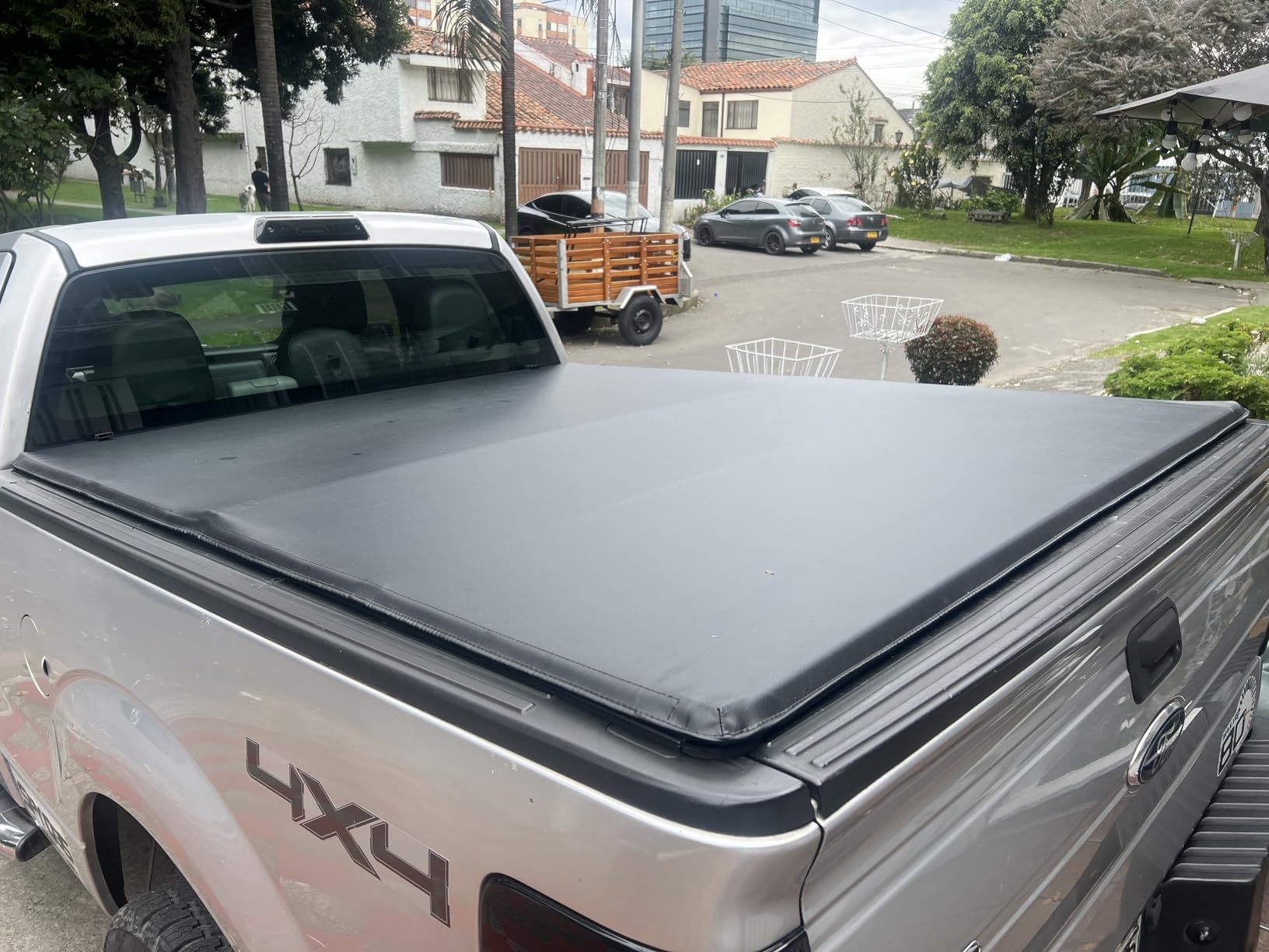 Truck Bed Tonneau Cover Compatible with Ford F150 F-150 2015-2026 5.5 ft Short Box, Soft Roll Up Style customer photo 2