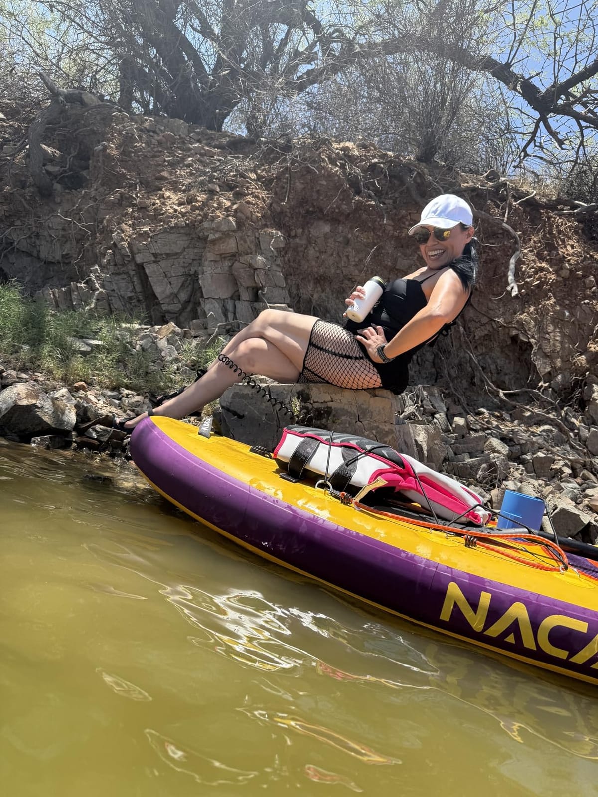 NACATIN 12' Extra Large Inflatable Stand Up Paddle Board with Seat, Wide 36