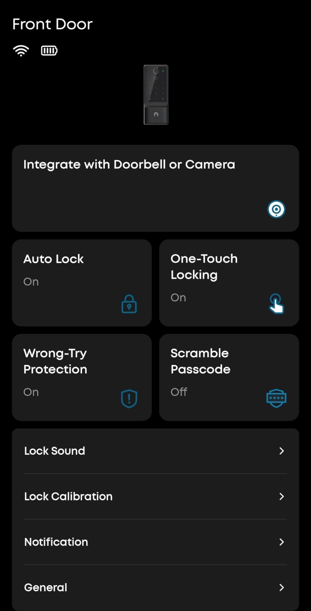 eufy Security Smart Lock C220, Fingerprint Keyless Entry Door Lock | Built-in Wi-Fi, App Remote Control, Up to 8-Month Battery, Front Door Smart Lock Deadbolt, IP53 Rated, BHMA Grade 3, Nickel customer photo 1