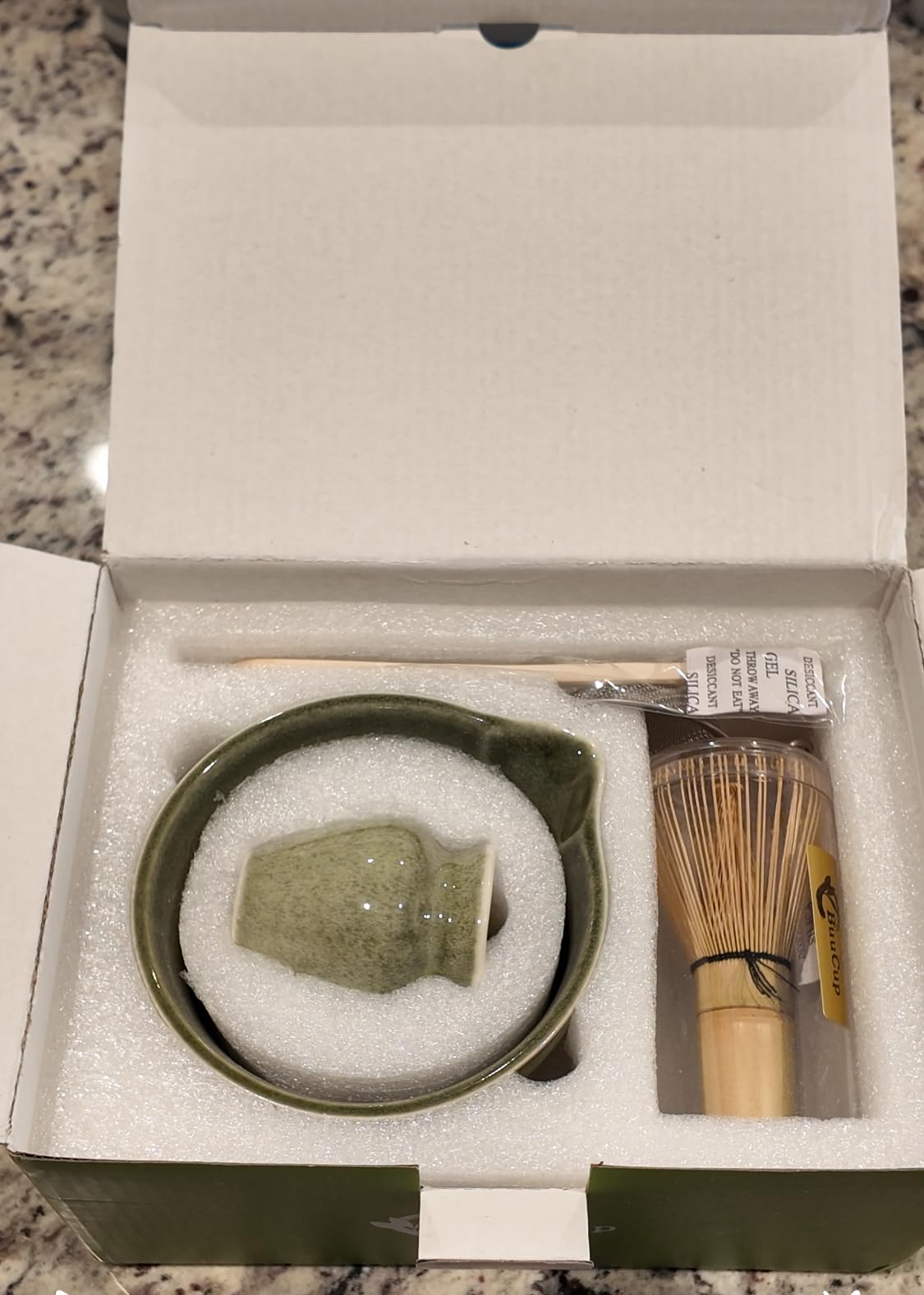 Buucup Matcha Set, Matcha Bowl with Spout, Matcha Whisk and Holder, Bamboo matcha Scoop and Stainless Sifter - 5 Pcs Jade Green Matcha Set Kit for Matcha Lover customer photo 1
