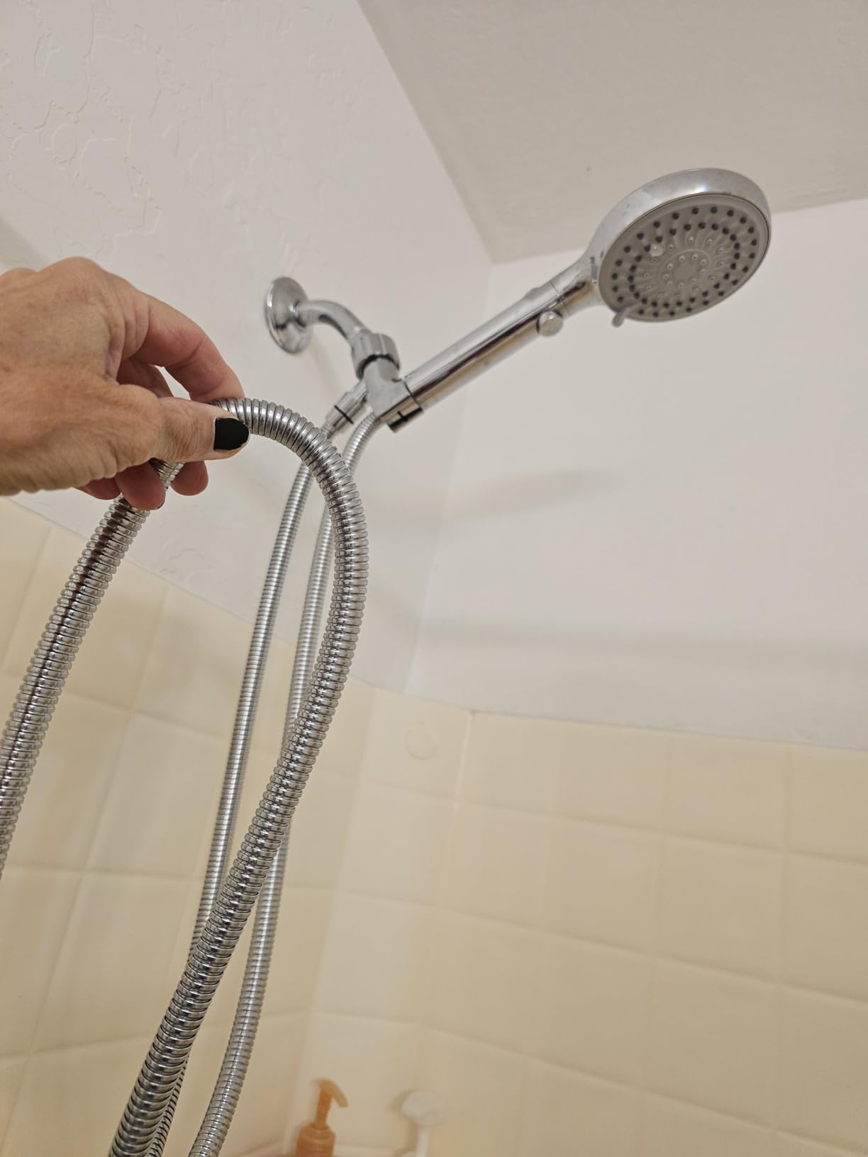 FASDUNT Shower Head with Handheld, High Pressure Showerhead with Long Hose customer photo 2