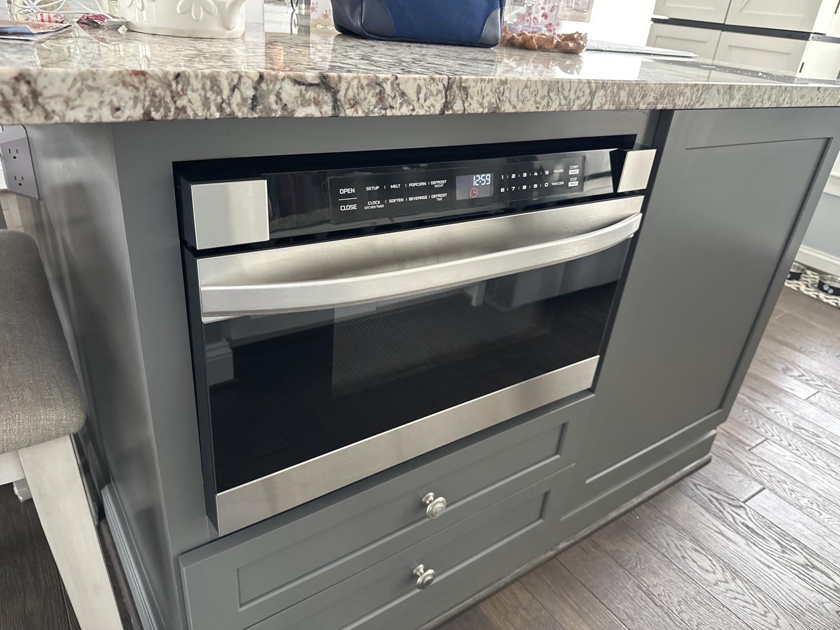 Midea Microwave Drawer Oven, 1.2 Cu.Ft, 1000W, Stainless Steel, Built-In Installation, 11 Power Levels customer photo 1