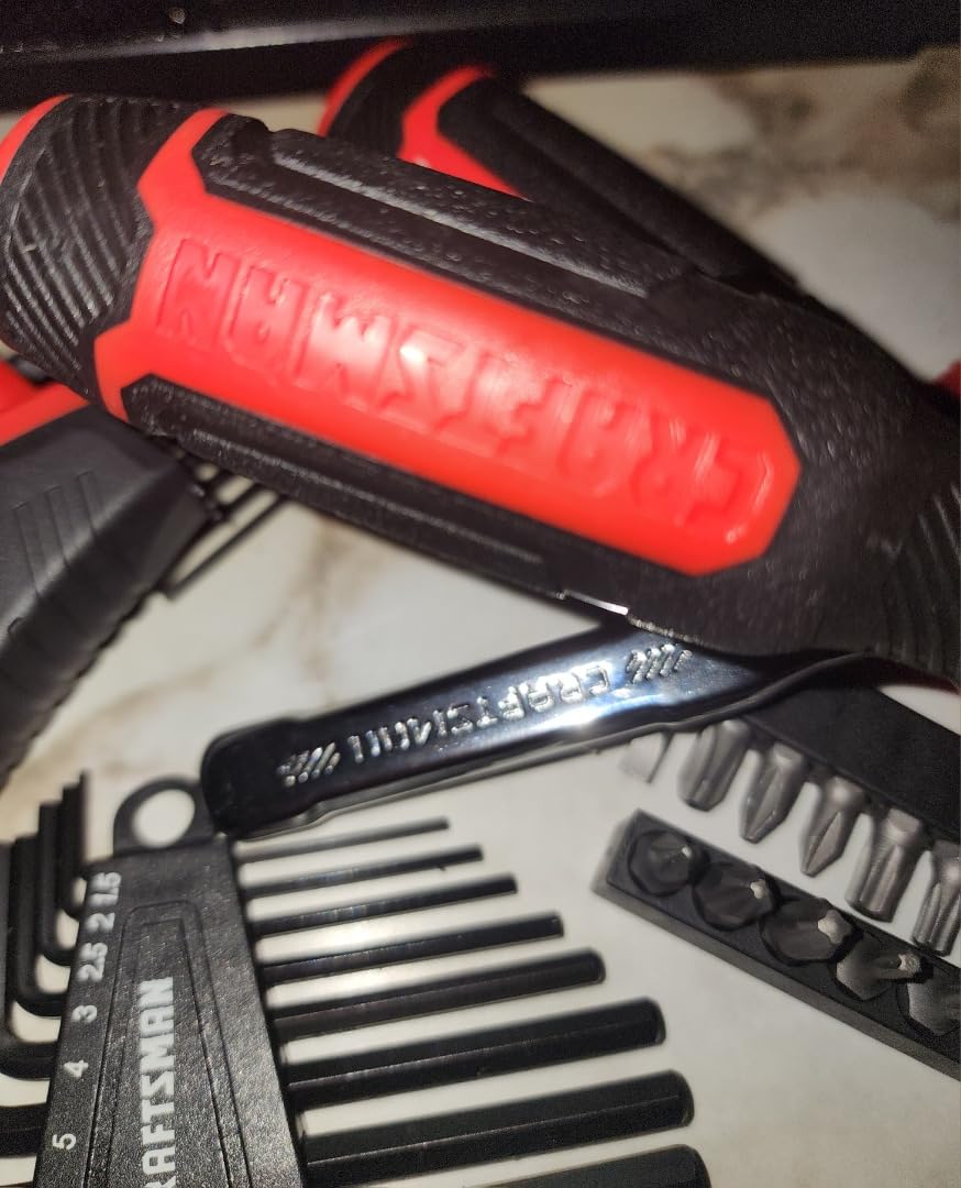 CRAFTSMAN 57 Piece Mechanics Tool Set Home Tool Set, Sockets, Ratchet, Screwdrivers, Hammer, Pliers, Hex Keys, Specialty Bits Hand Tools (CMMT99447) customer photo 2