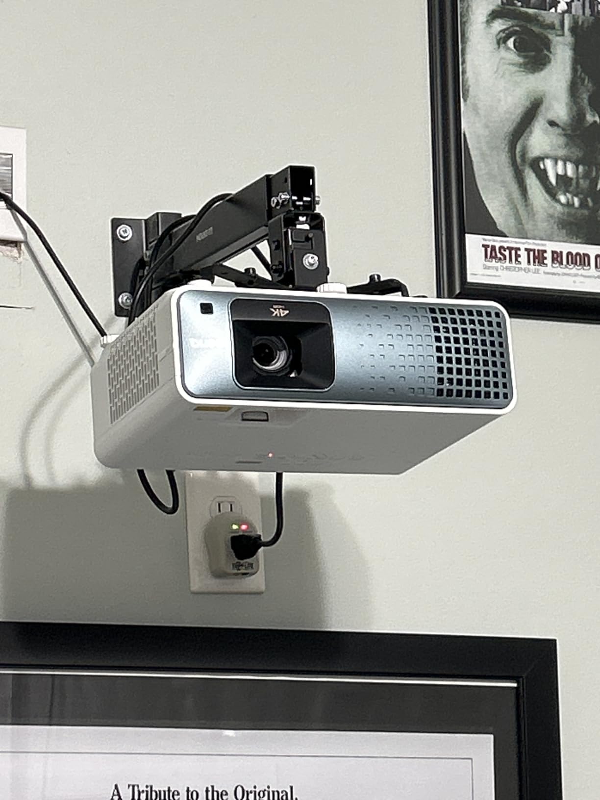 BenQ TK710 4K HDR Laser 3200 Lms Home Entertainment Movie& Gaming Projector | 3200 Lms, 4ms Input Lag, 240Hz Refresh Rate, HDR10, eARC Support, Lens Shift, 1.3x Zoom, 240HZ Refresh Rate, 3 year warranty customer photo 1