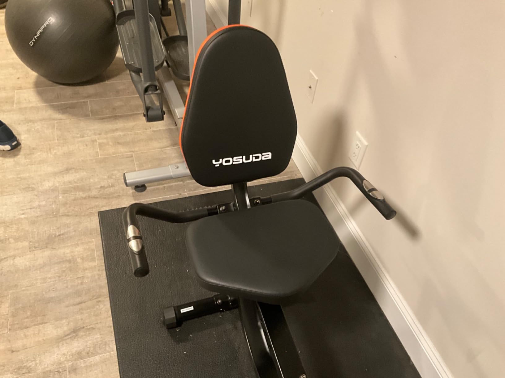 YOSUDA Recumbent Exercise Bike for Home, Magnetic Staionary Bike for Seniors | Quiet Recumbent Bikes with Adjustable Seat, 350LB Capacity, 16-level Resistance, LCD Monitor & Pulse Sensors customer photo 2