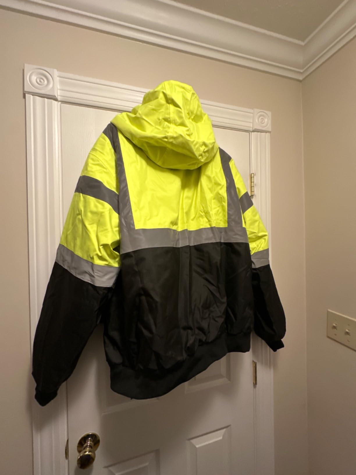 KEMIMOTO Heated Safety Jacket for Men, Waterproof Hi Vis Jacket Cold Weather, Winter Work Coat, Reflective Jacket customer photo 1