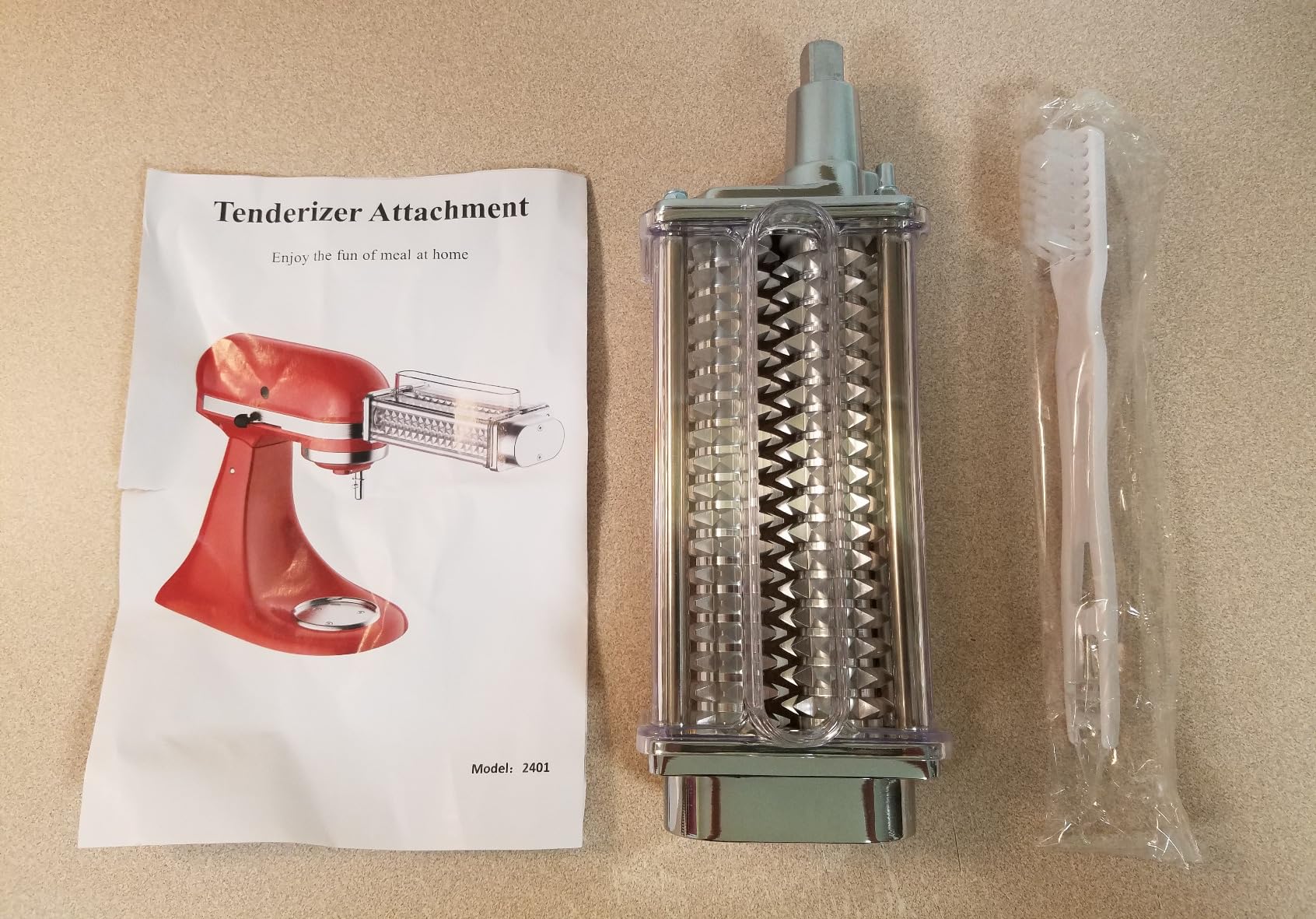 GVODE Meat Tenderizer Attachment for KitchenAid Stand Mixer, Steel Gears customer photo 2