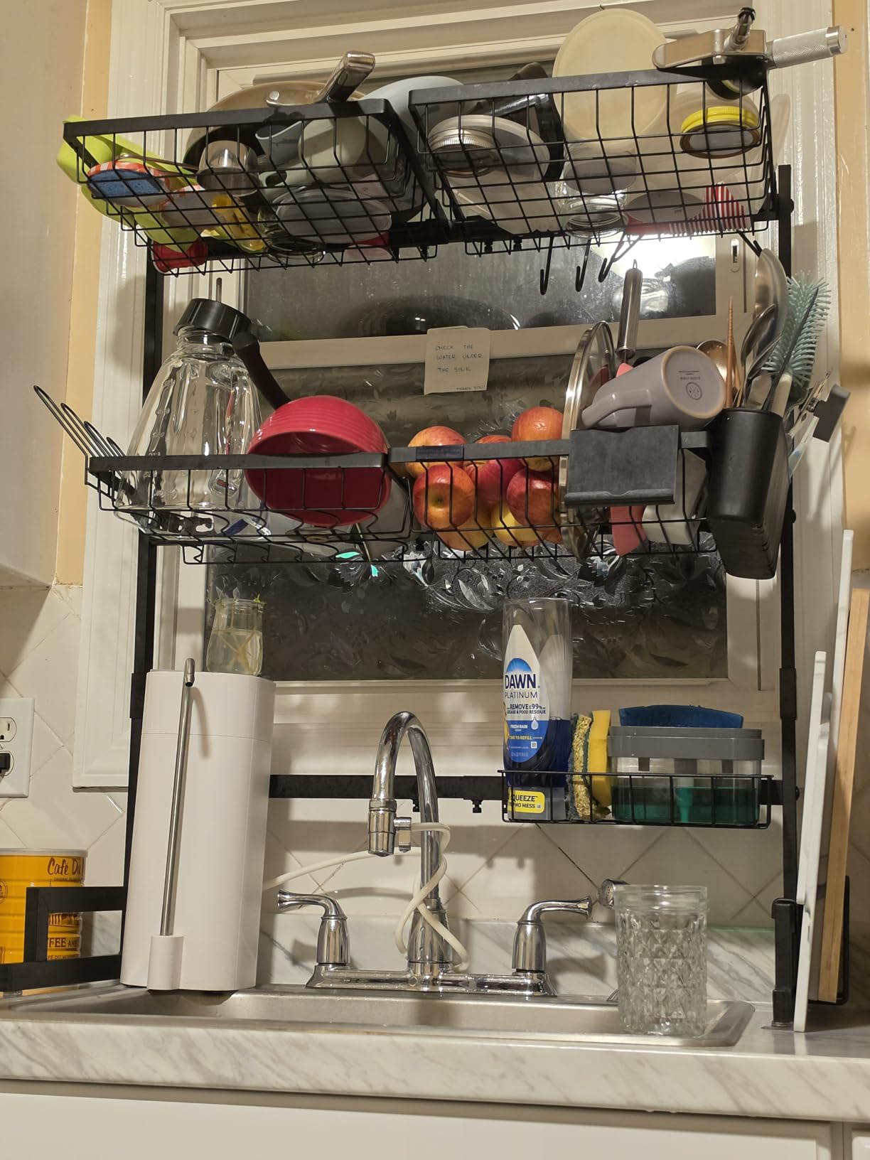 ADBIU Over The Sink Dish Drying Rack (Expandable Height and Length) Snap-On Design 2 Tier Large Dish Rack customer photo 2