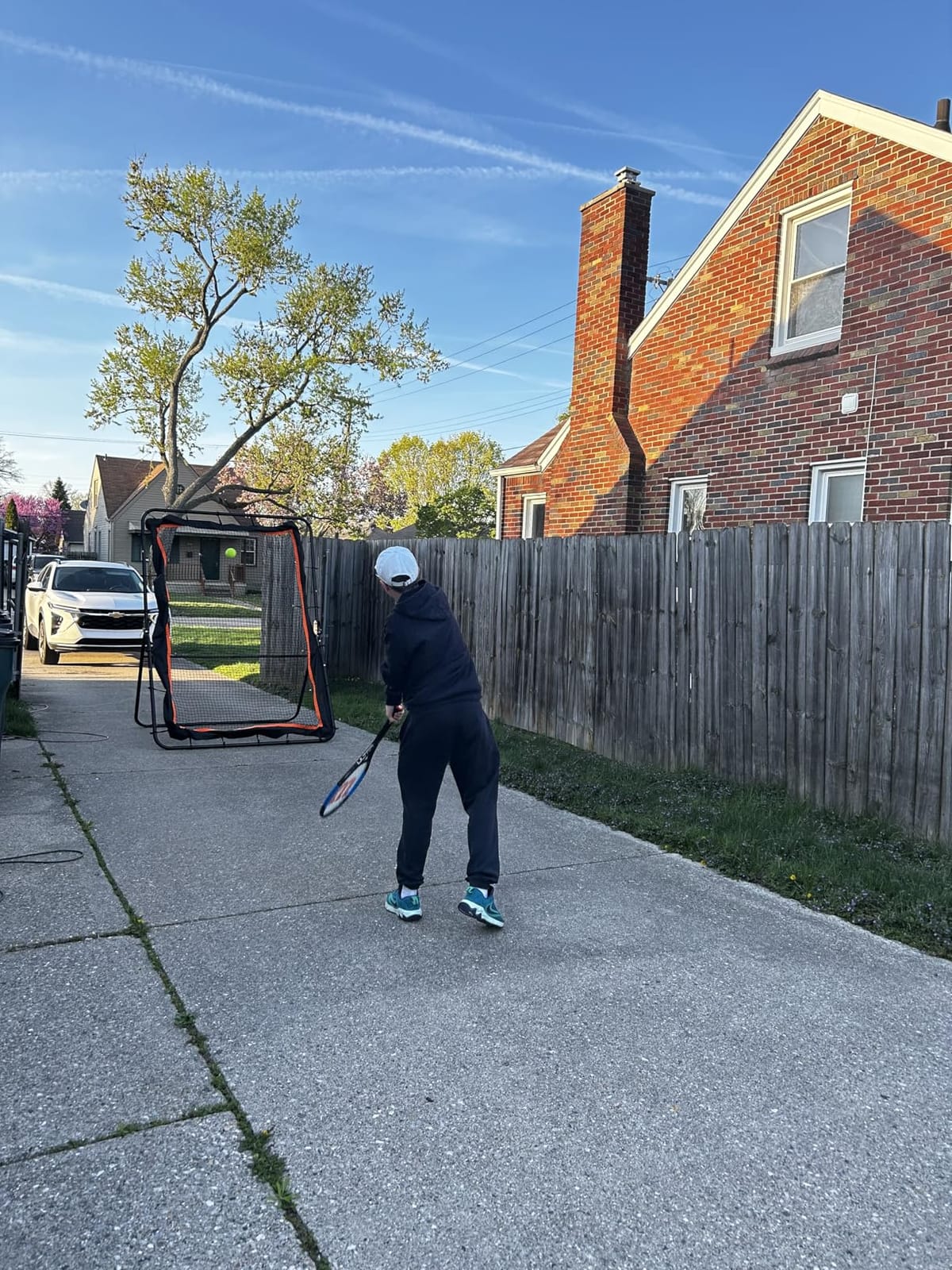 MR Lacrosse Rebounder 7’x5’, Throwback Net with 5 Bounce Back Rebound Angles, Pitch Back Return Net, Rebound Wall for Lacrosse, Baseball, Softball, customer photo 1