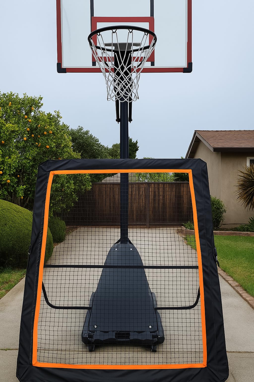 MR Lacrosse Rebounder 7’x5’, Throwback Net with 5 Bounce Back Rebound Angles, Pitch Back Return Net, Rebound Wall for Lacrosse, Baseball, Softball, customer photo 2