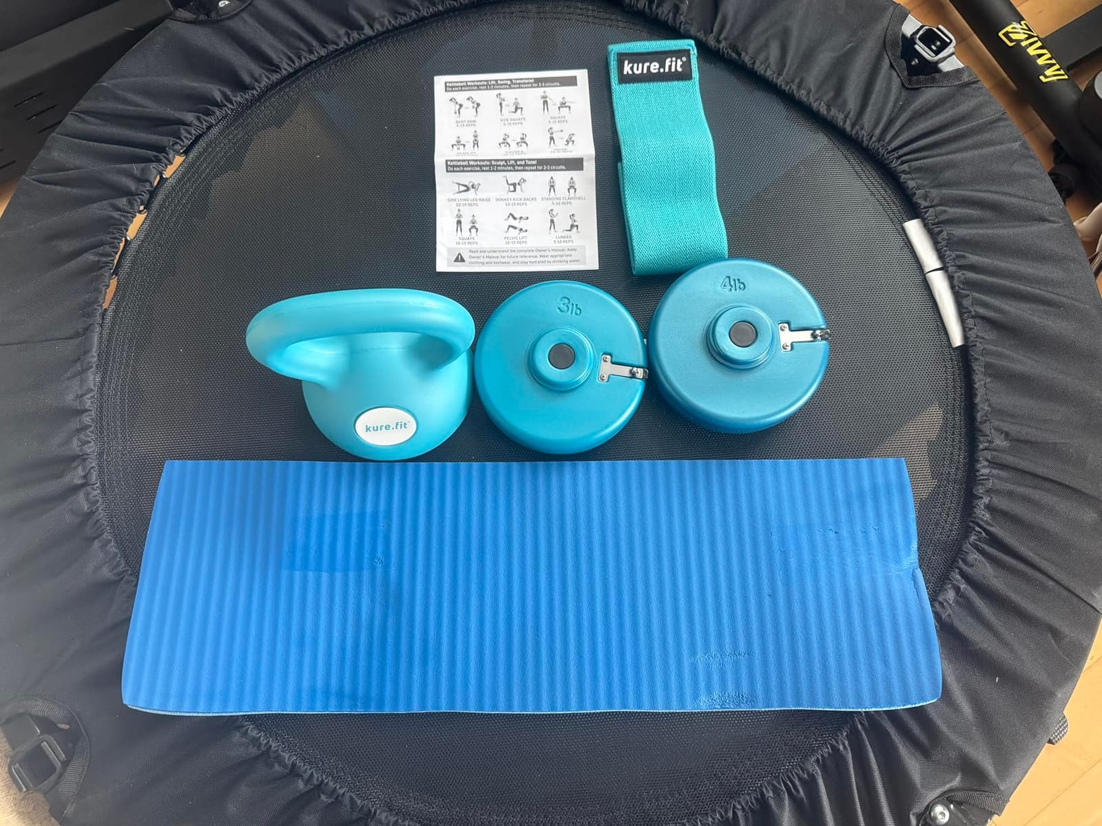 Adjustable Kettlebell for Women | 5LB, 8LB, 12LB | Home Strength Training | Kettlebell for women at home, with an illustrated exercise guide for beginner-friendly full-body strength training workouts customer photo 1