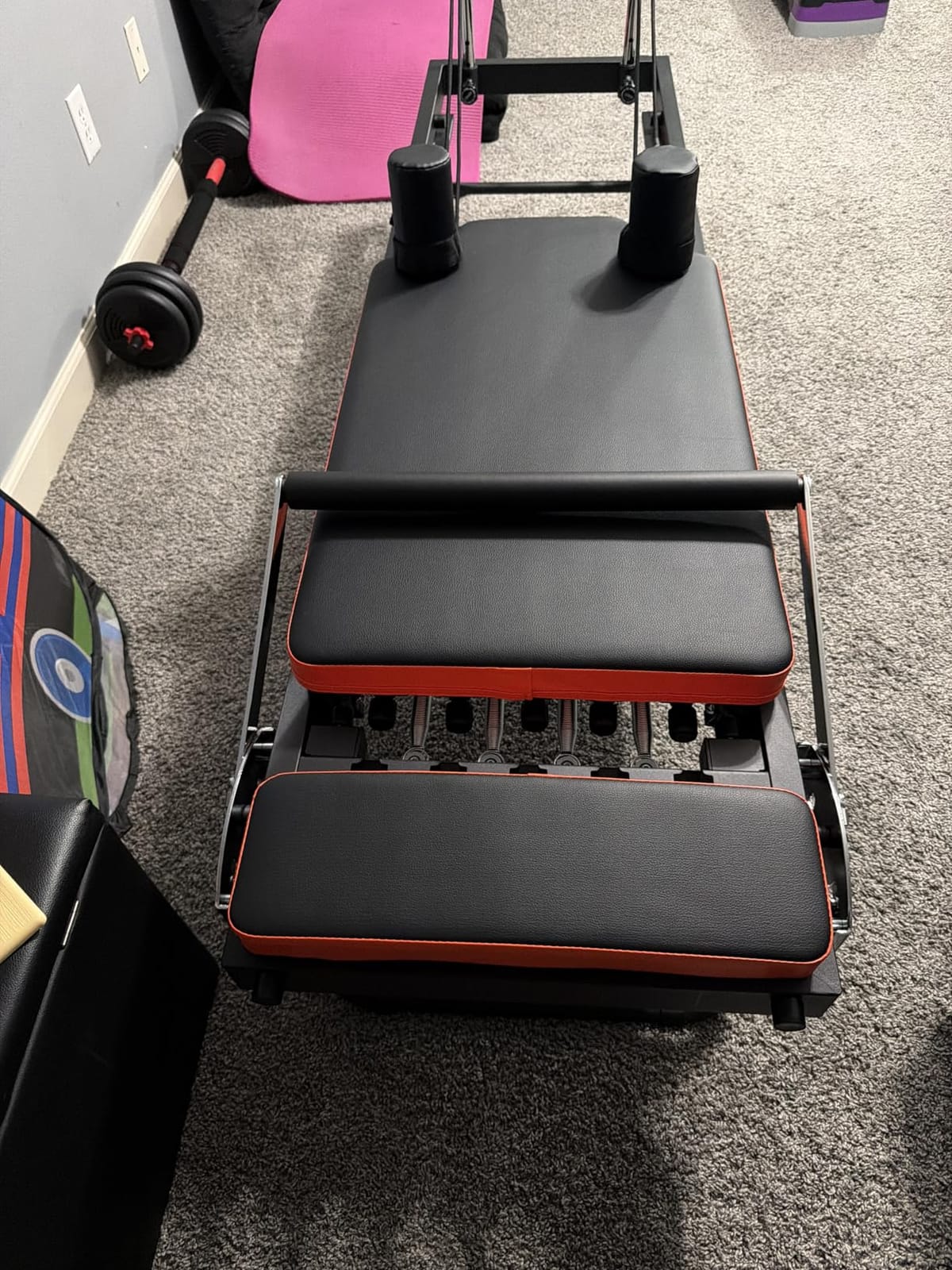 Pilates Reformer, Dpiolrcag Foldable Pilates Machine & Equipment for Home Use and Gym Workout, Suitable for Advanced and Beginners Users, Up to 250 lbs Weight Capacity customer photo 2