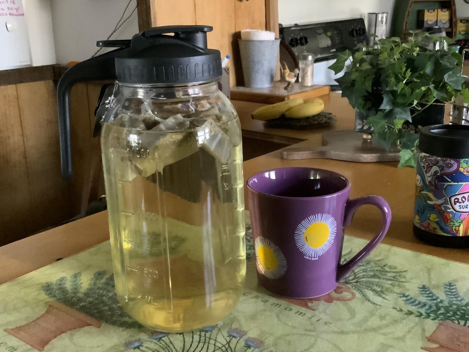 64oz Mason Jar Pitcher, Airtight & Leakproof Glass Pitcher with Lid customer photo 2