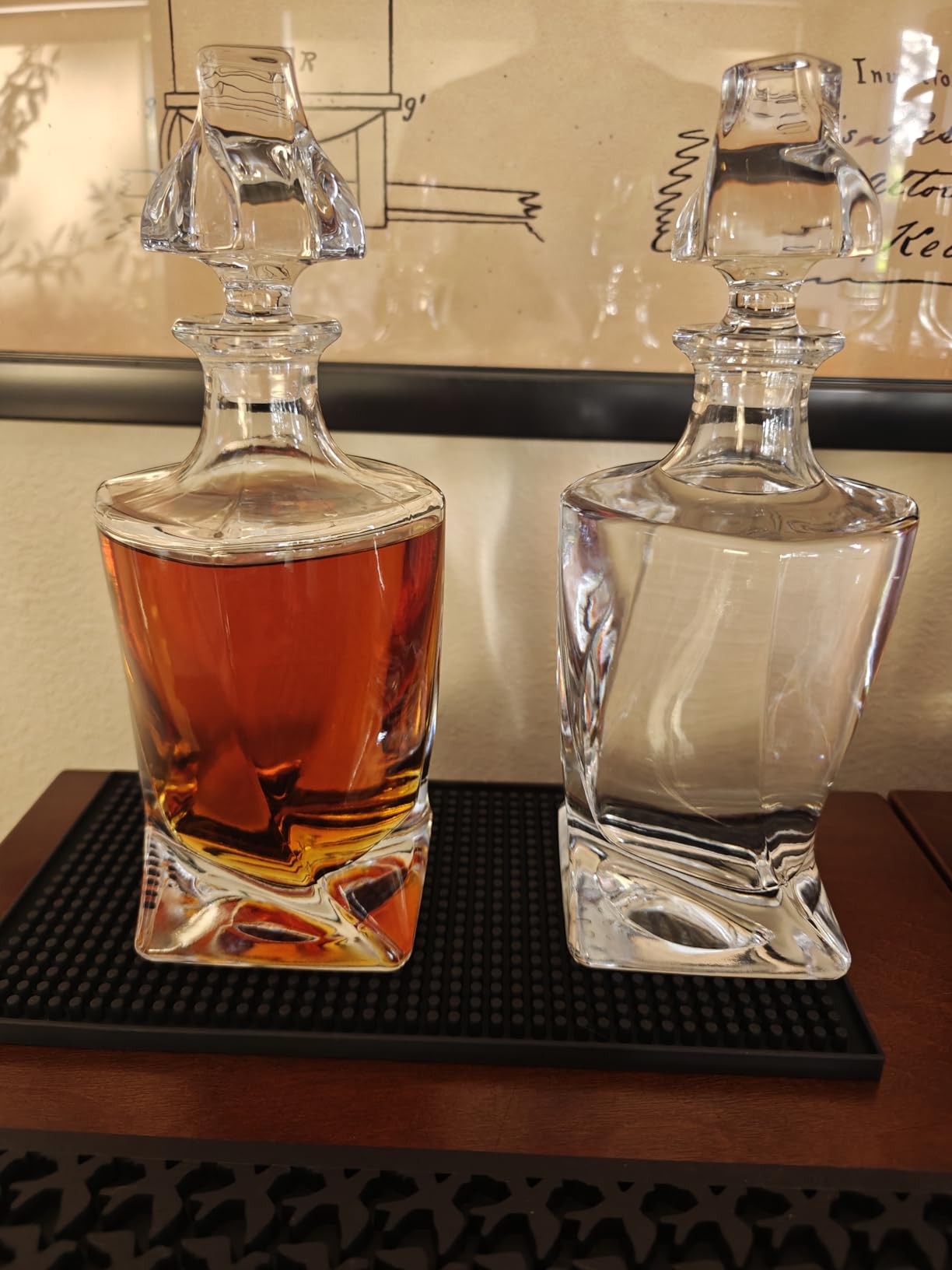 Square 25Oz Whiskey Liquor Decanter Set With 2 Glasses in Box customer photo 1