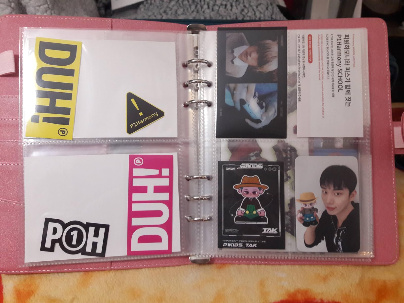 Antner A5 Kpop Photocard Binder 6-Ring Card Collector Album with 40 Pack Card Sleeves, PU Leather Photocard Holder Book with Multi-Size Photo Protectors for Organizing Trading Cards, White A5 Binder customer photo 1